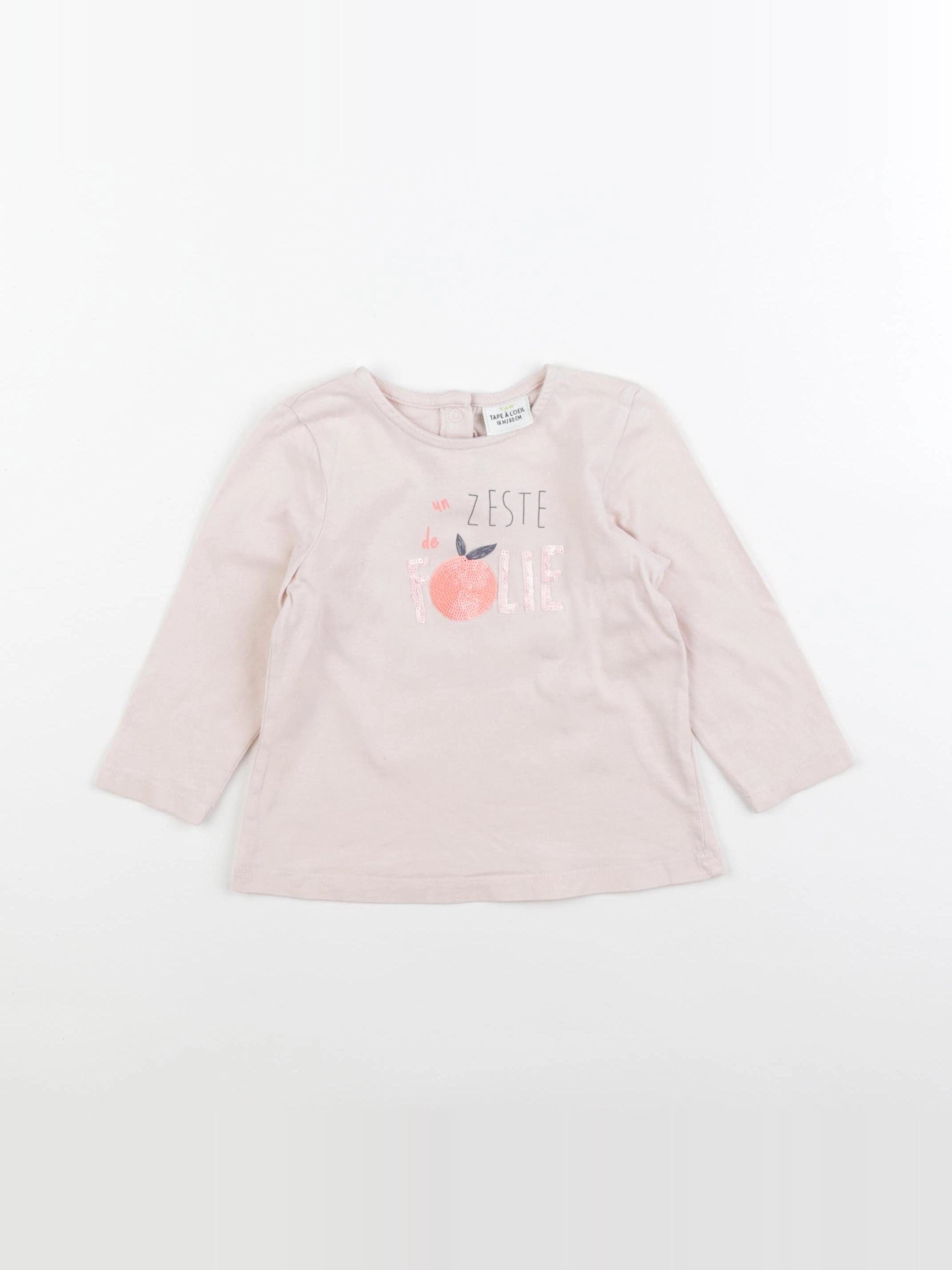 Tape à l'oeil - tee-shirt rose - 18 mois