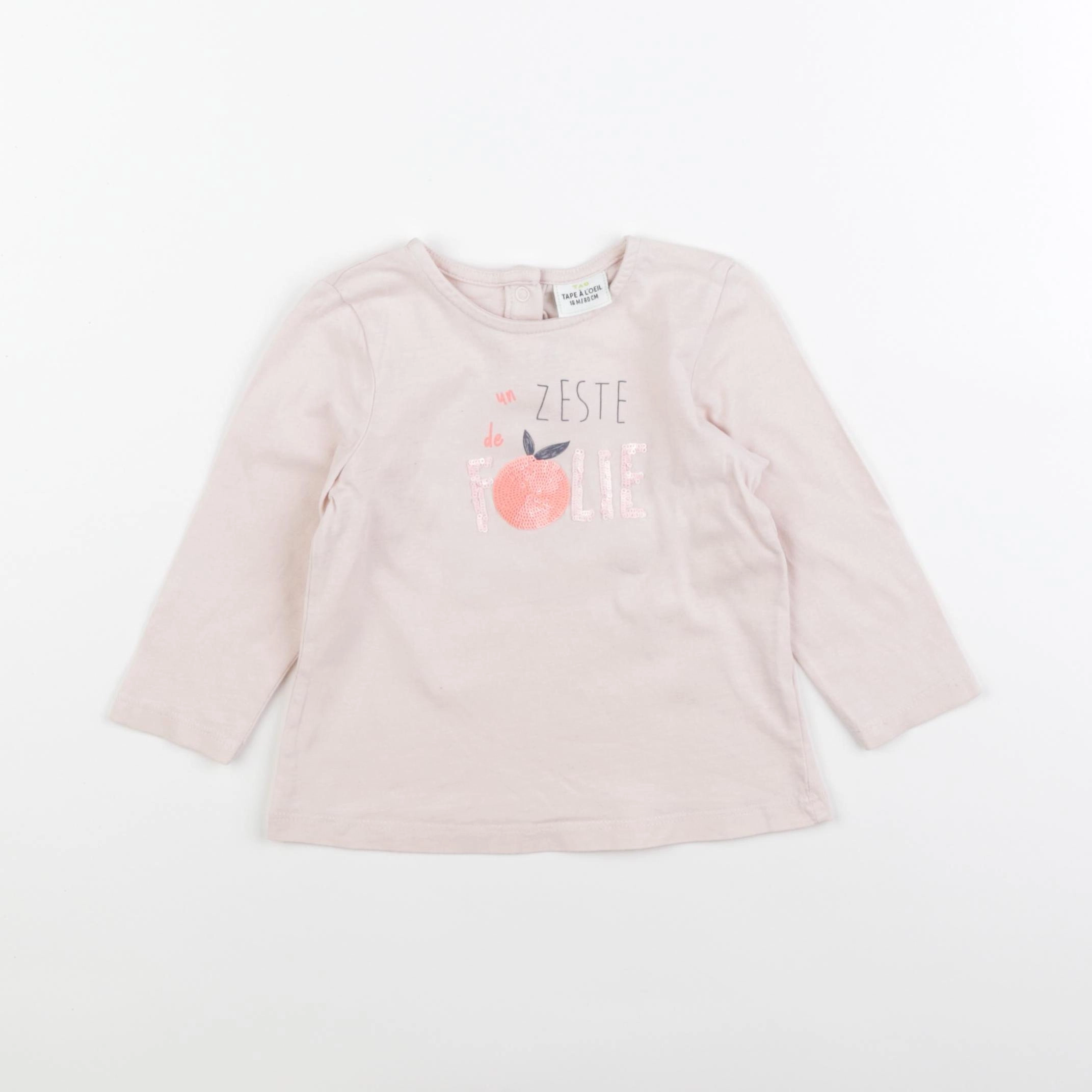 Tape à l'oeil - tee-shirt rose - 18 mois