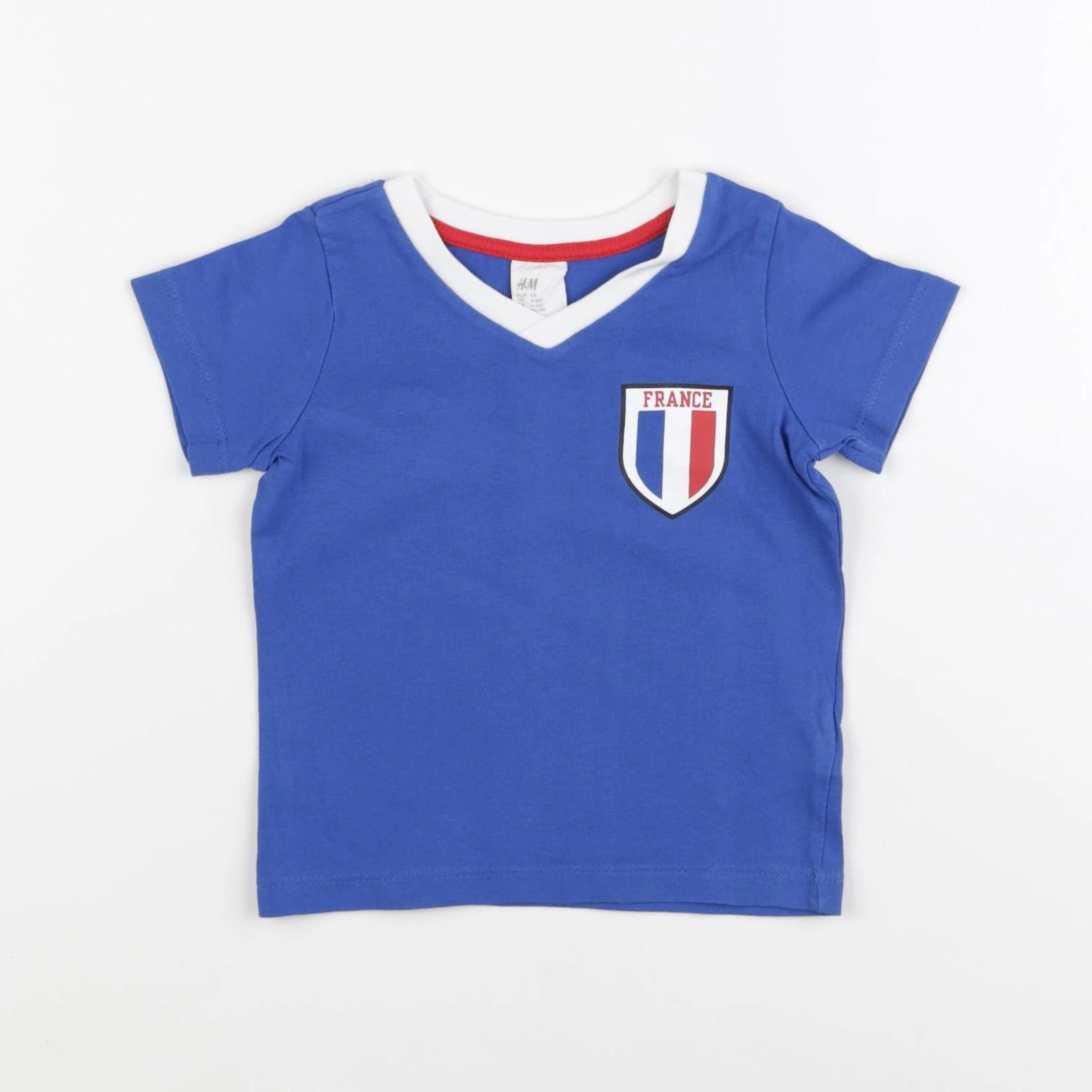 H&M - tee-shirt bleu - 6 mois