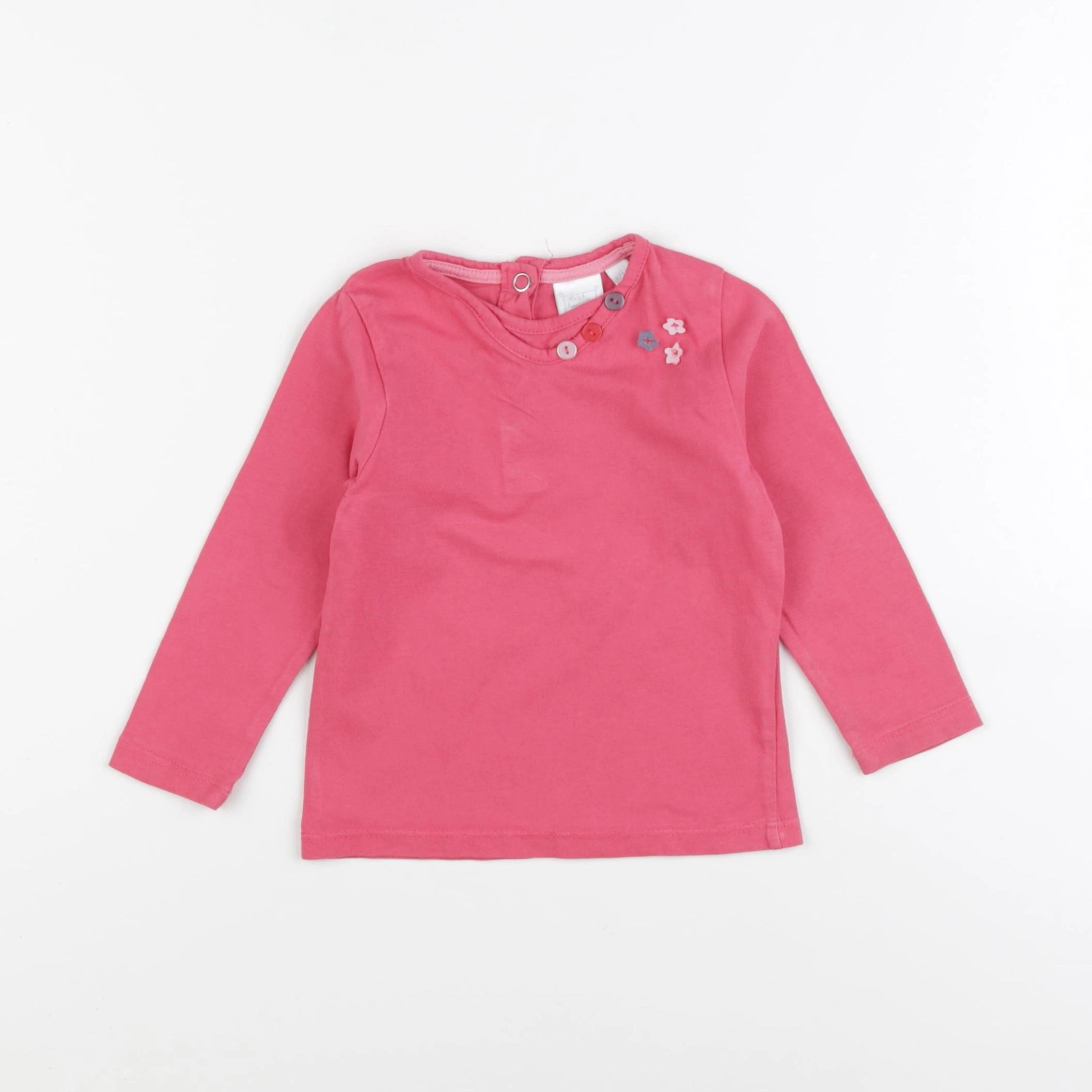 Cadet Rousselle - tee-shirt rose - 12 mois