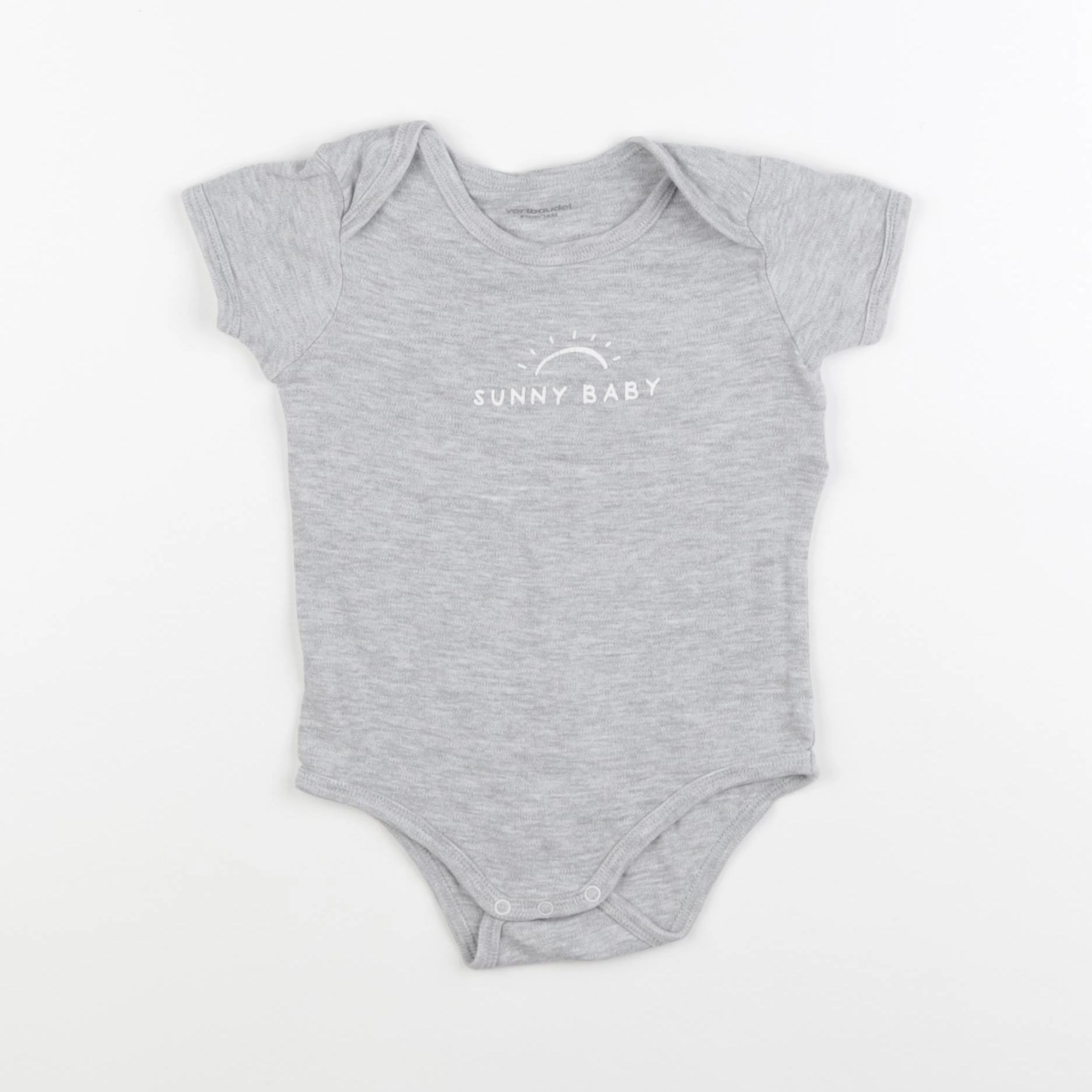 Vertbaudet - body gris - 18 mois