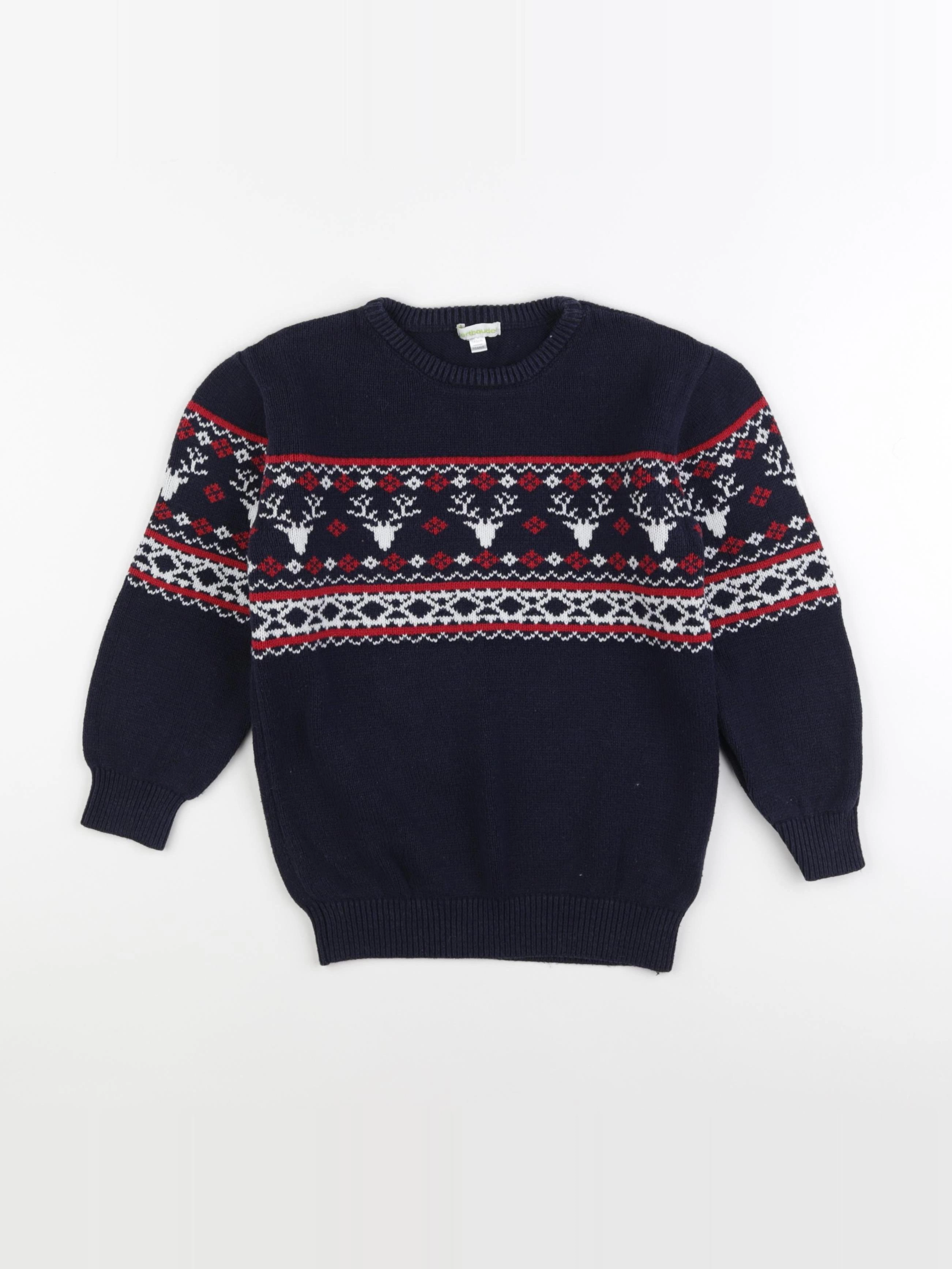 Vertbaudet - pull bleu - 10 ans