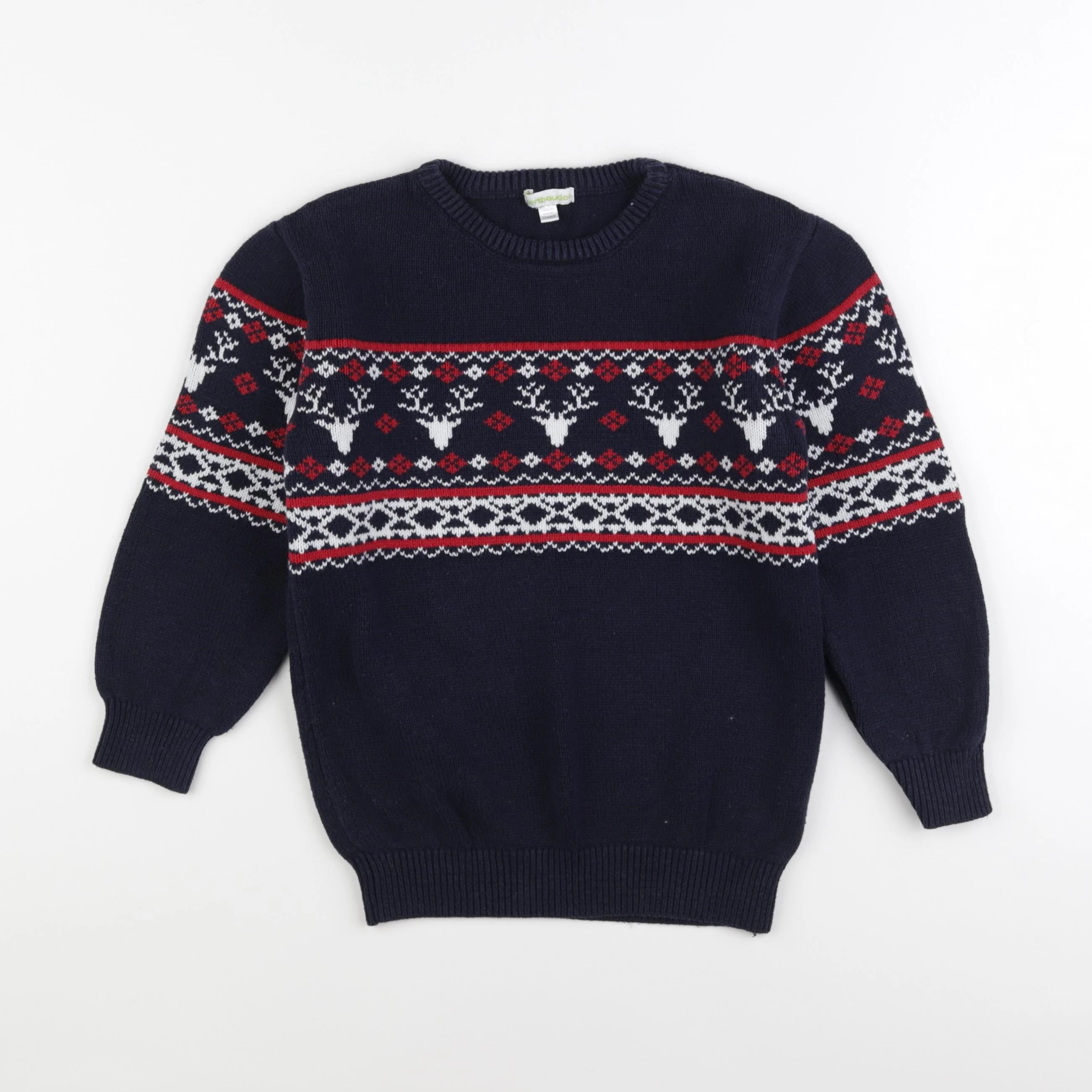 Vertbaudet - pull bleu - 10 ans