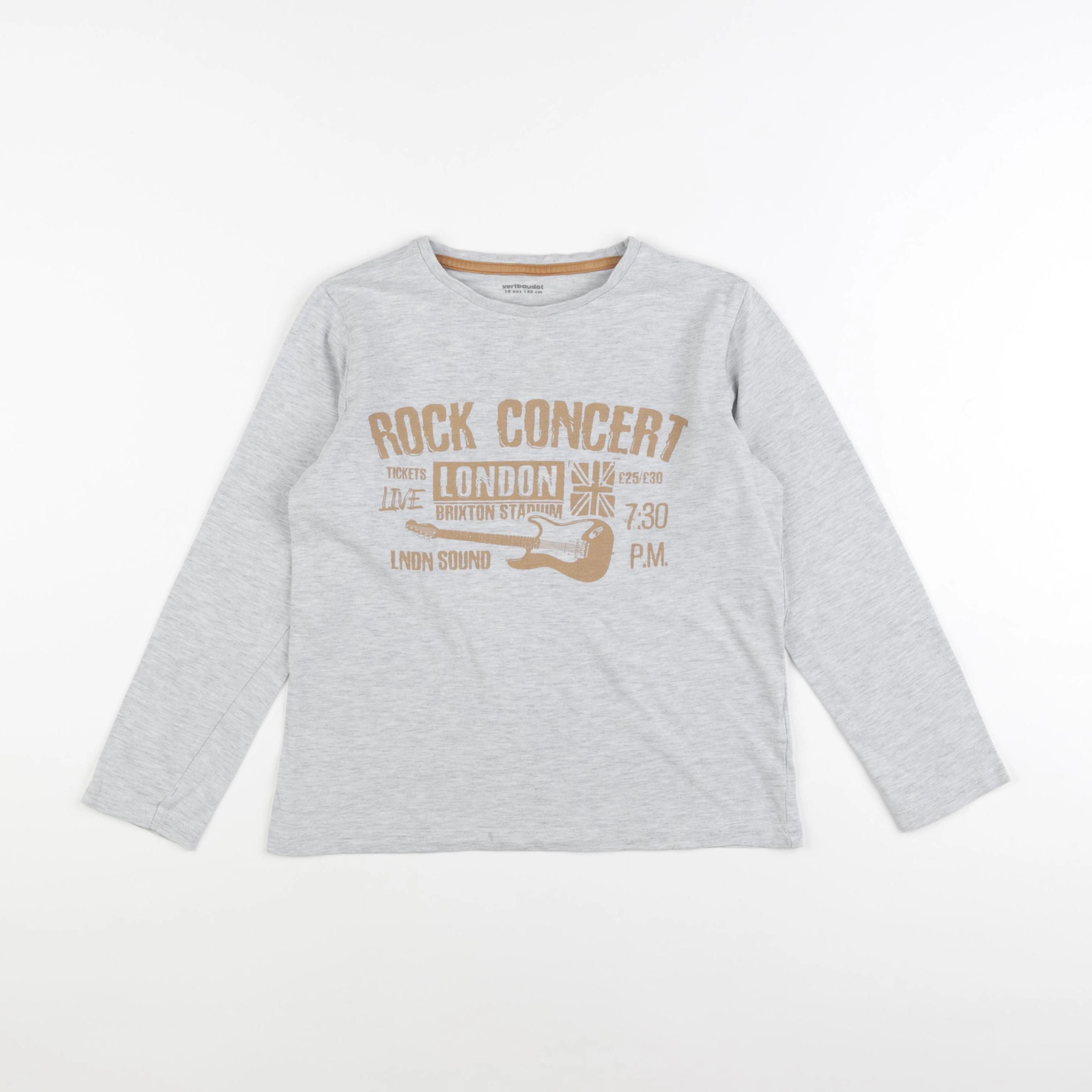 Vertbaudet - tee-shirt gris - 10 ans