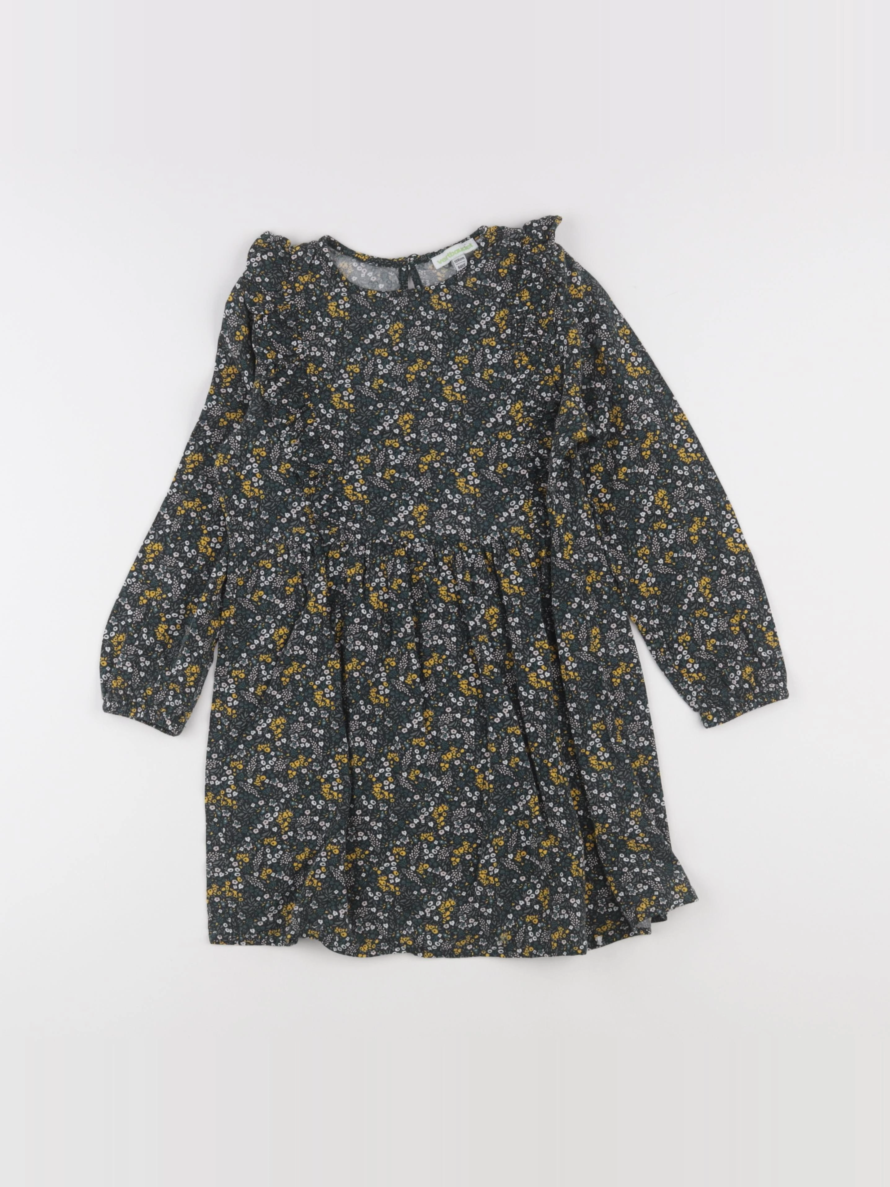 Vertbaudet - robe vert - 8 ans