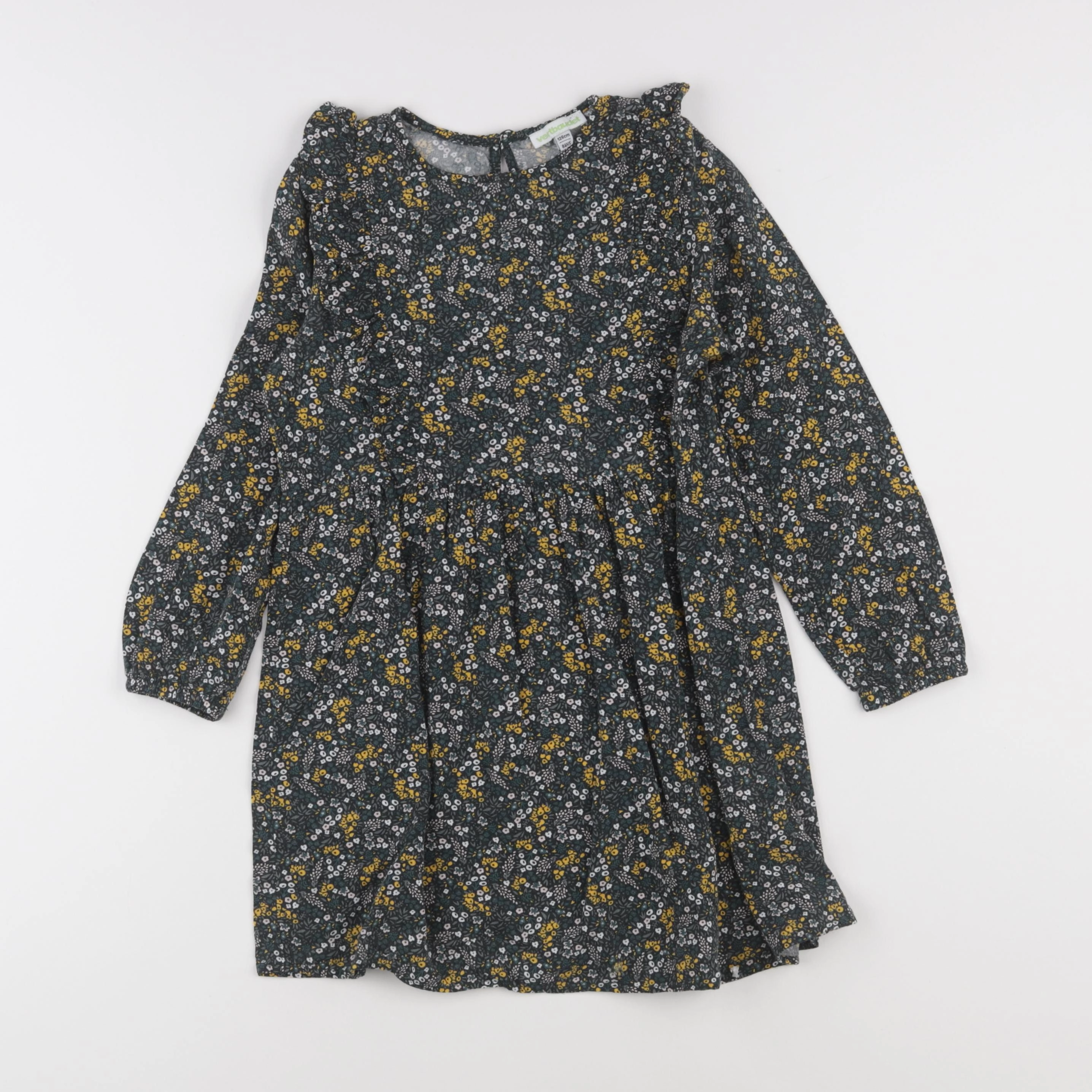 Vertbaudet - robe vert - 8 ans