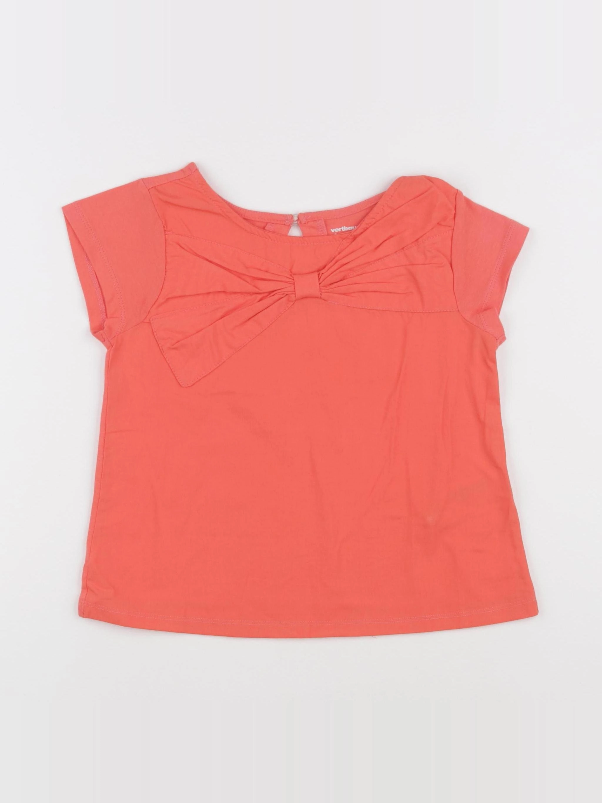Vertbaudet - tee-shirt rouge - 8 ans