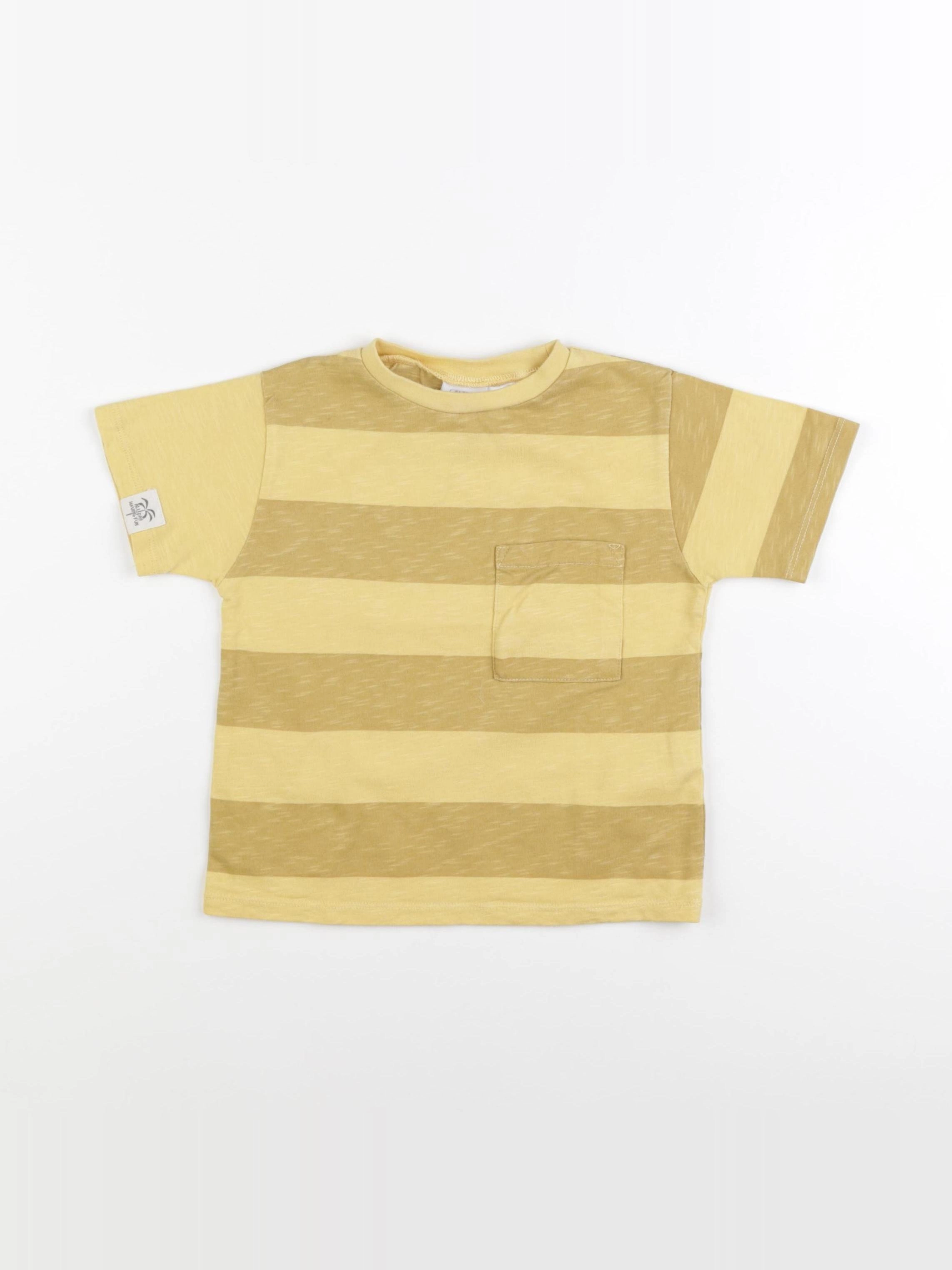 Zara - tee-shirt jaune - 18/24 mois