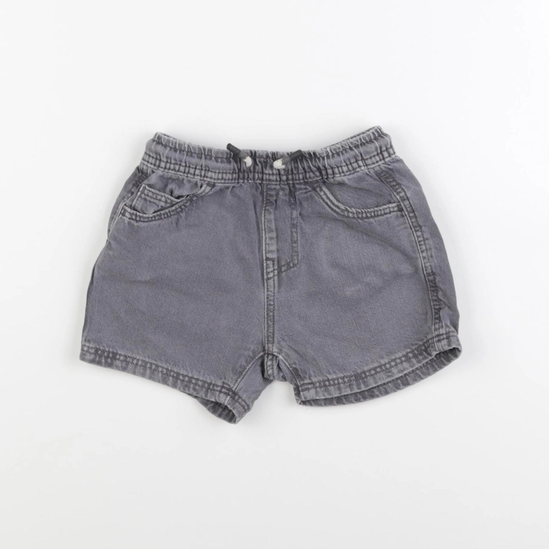 Zara - short gris - 12/18 mois