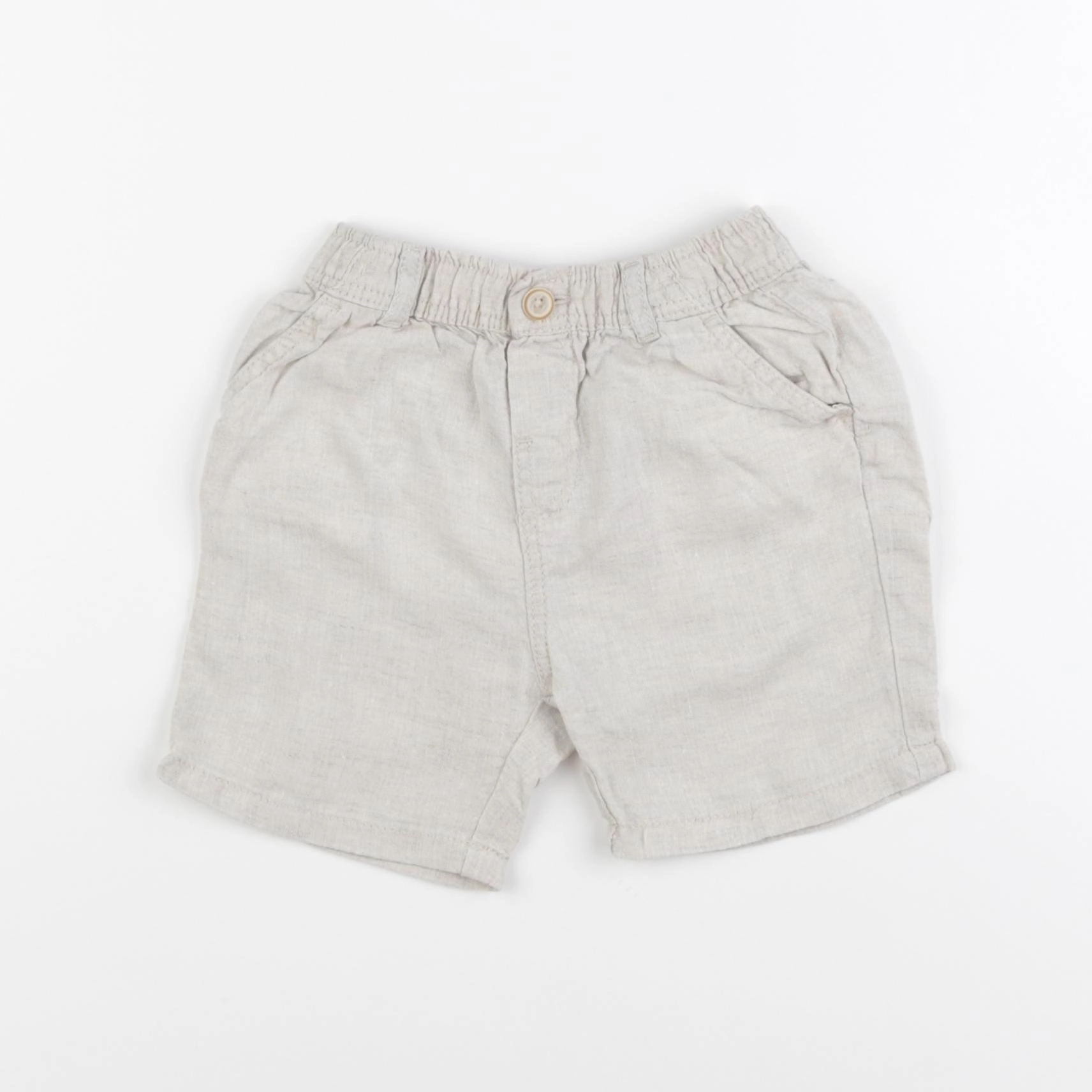 Zara - short beige - 12/18 mois
