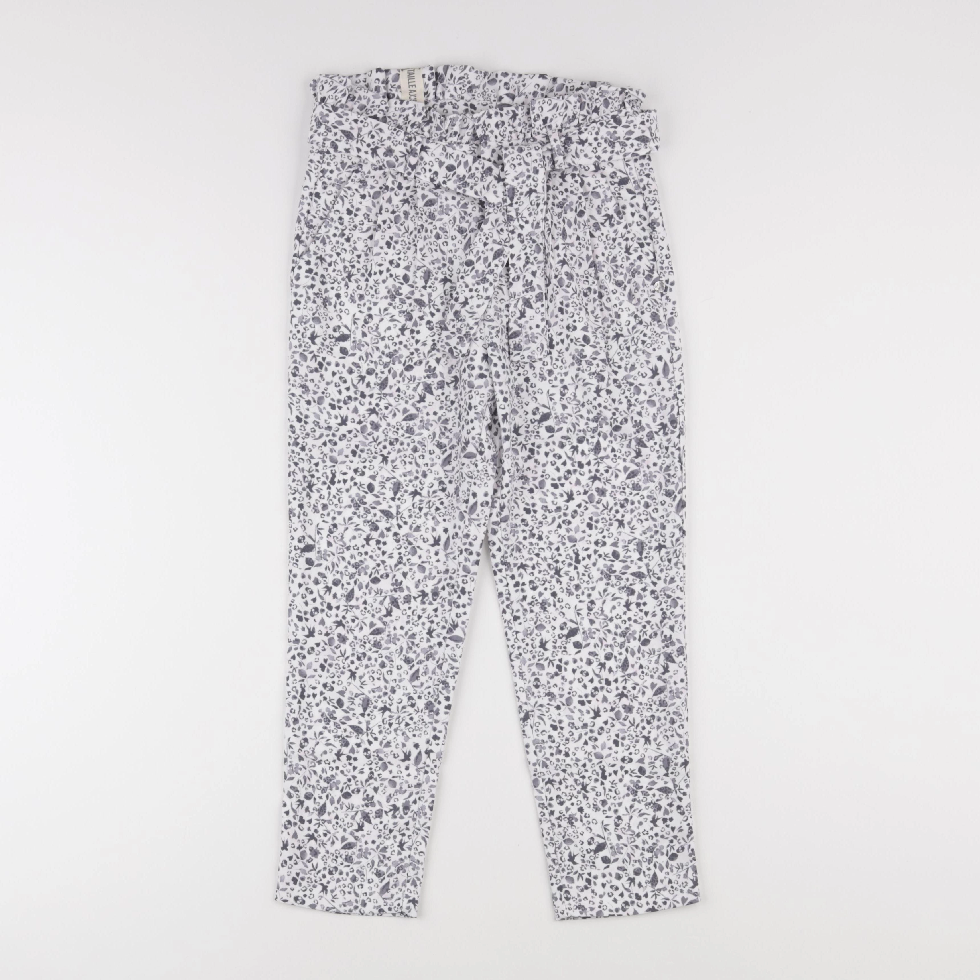 IKKS - pantalon blanc, bleu - 8 ans