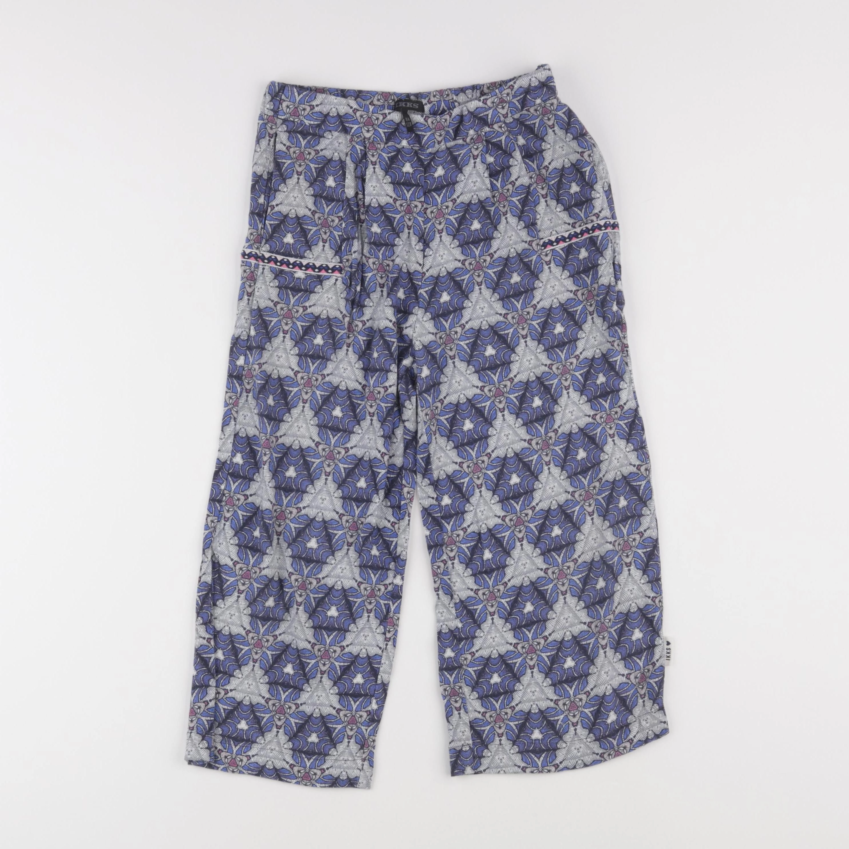 IKKS - pantalon bleu, gris - 8 ans
