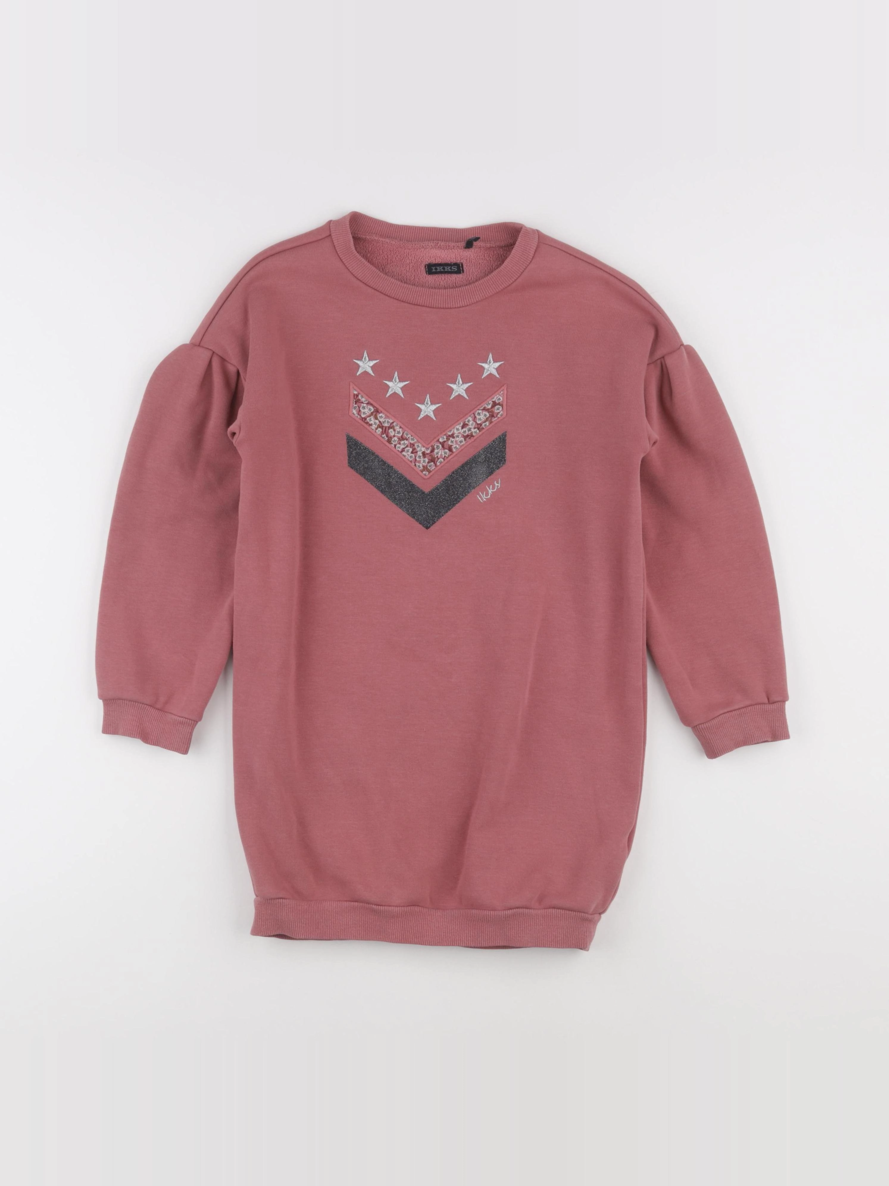 IKKS - robe rose - 8 ans