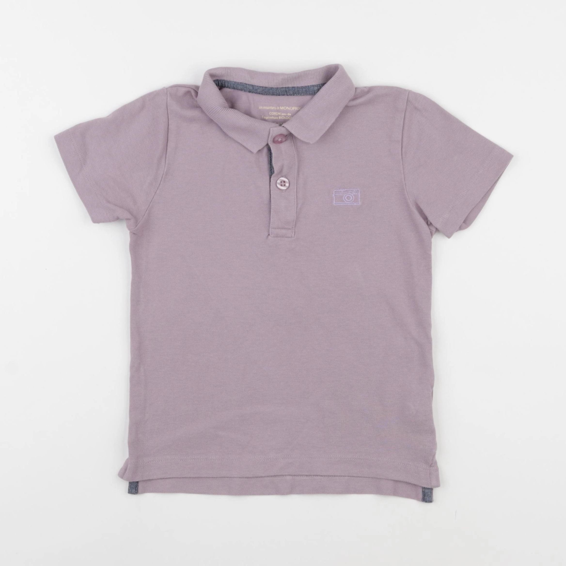 Monoprix - polo violet - 5 ans