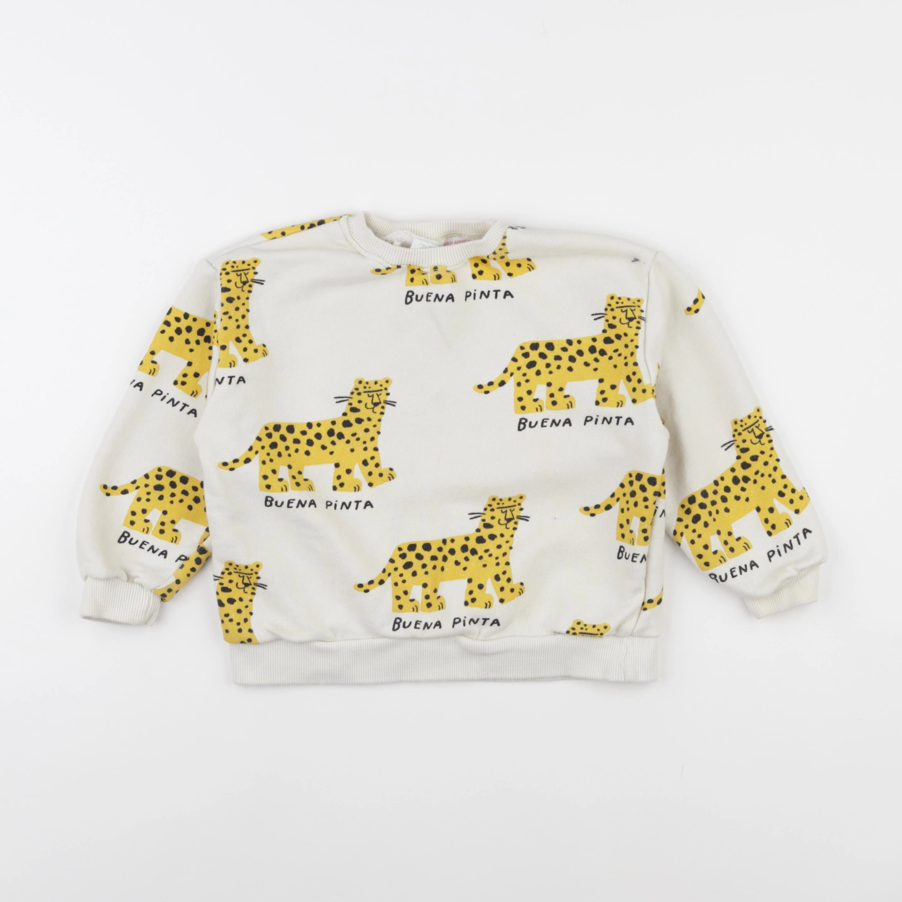 Zara - sweat beige, jaune - 6 ans
