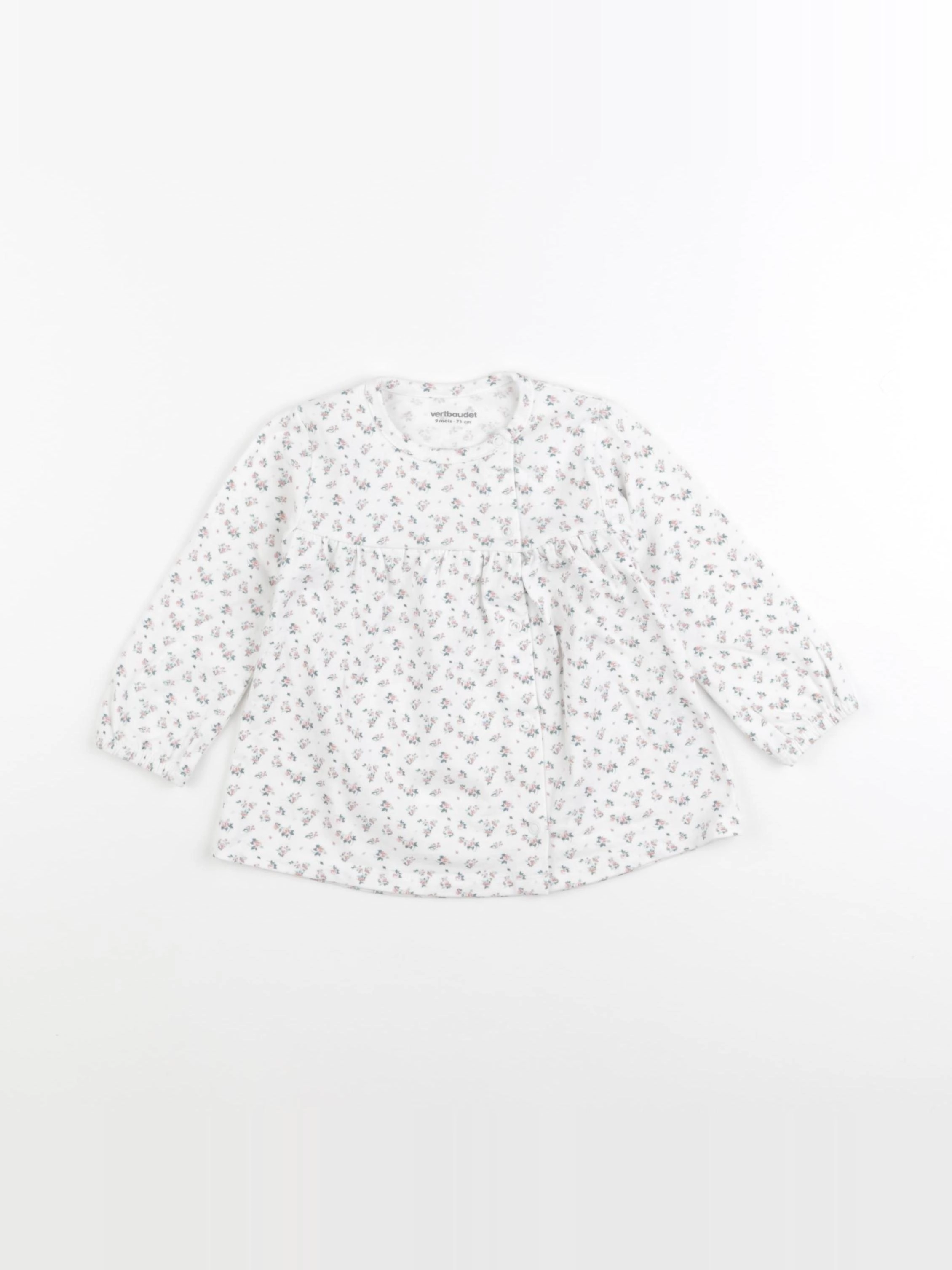 Vertbaudet - tee-shirt rose - 9 mois