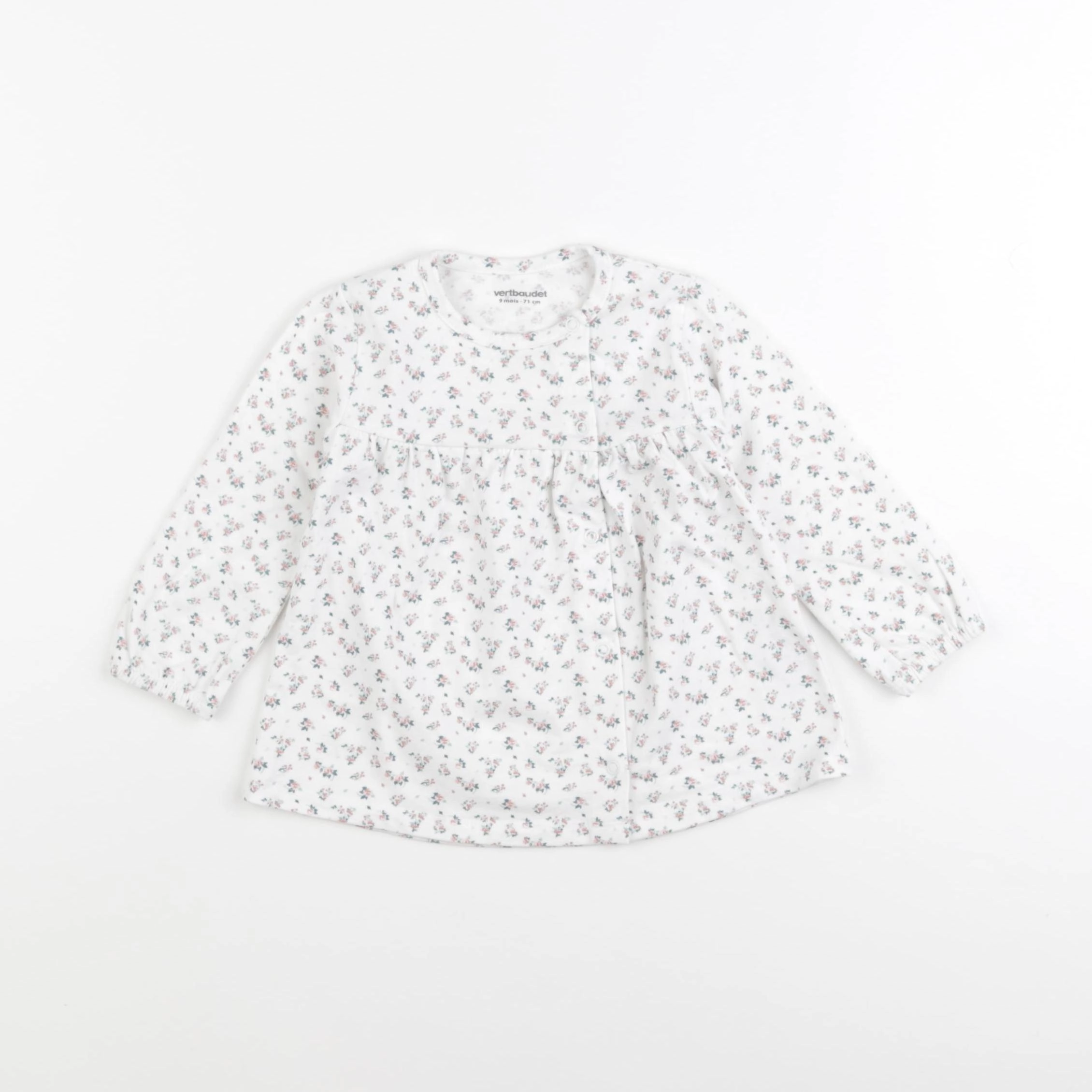 Vertbaudet - tee-shirt rose - 9 mois
