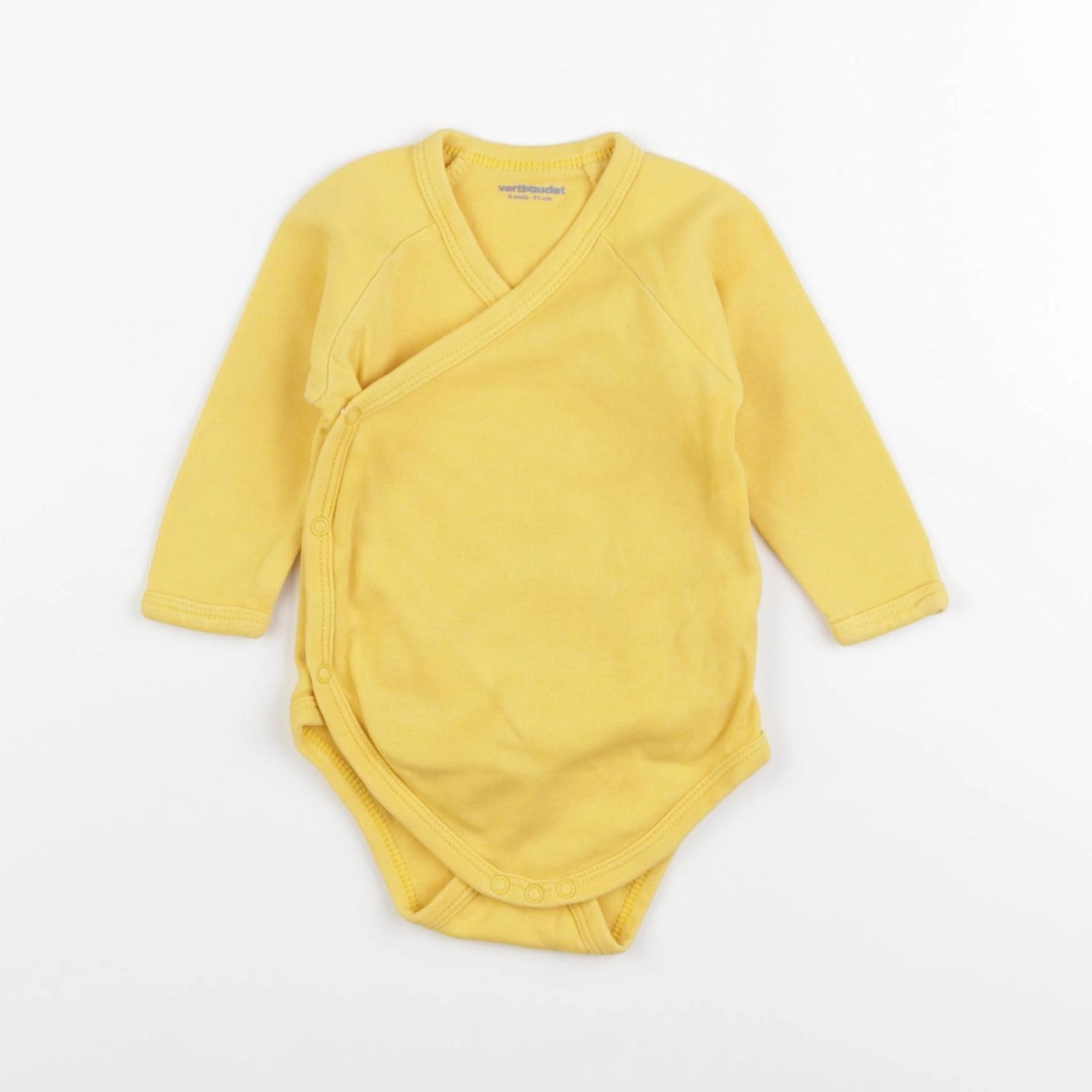 Vertbaudet - body jaune - 9 mois