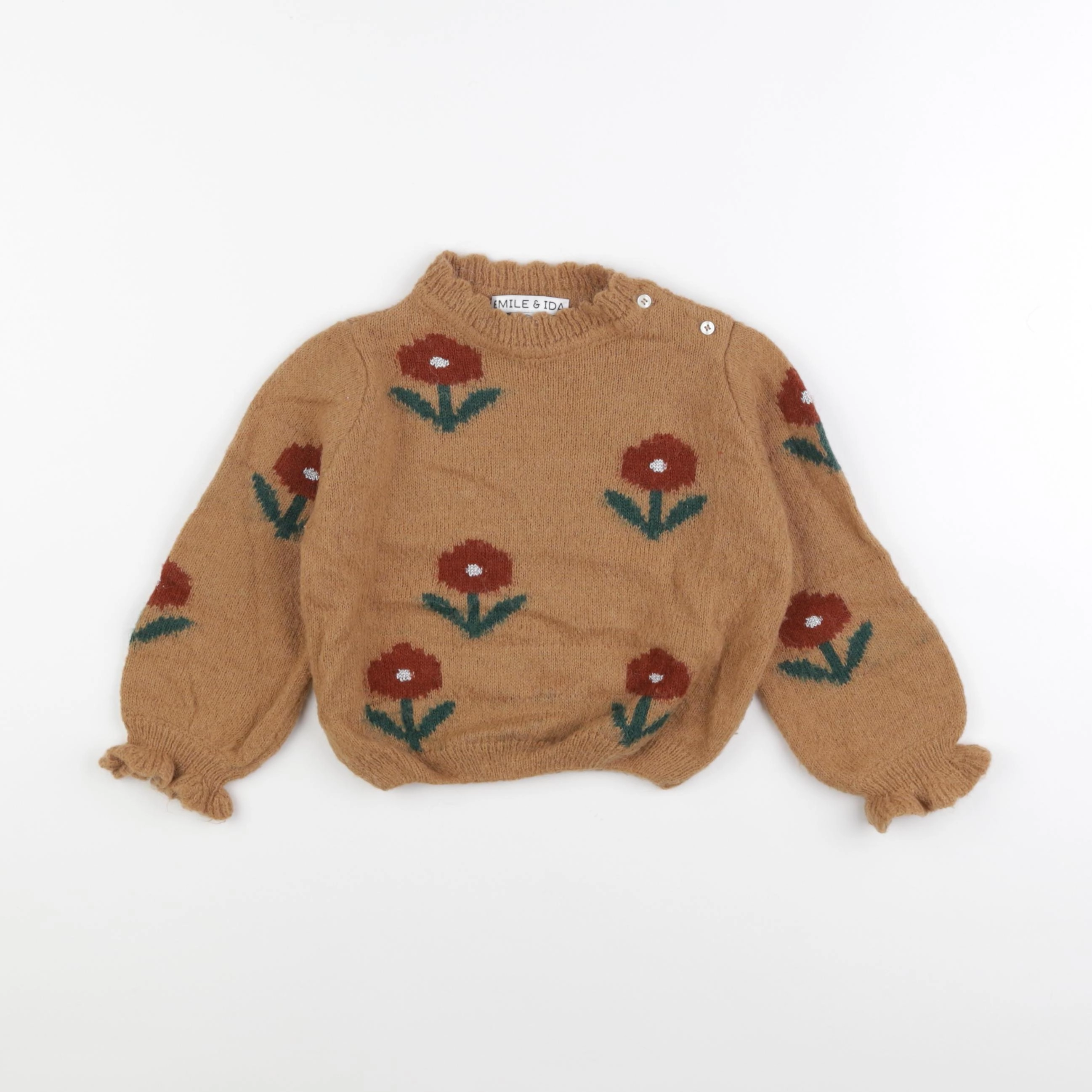 Emile et Ida - pull marron - 18 mois