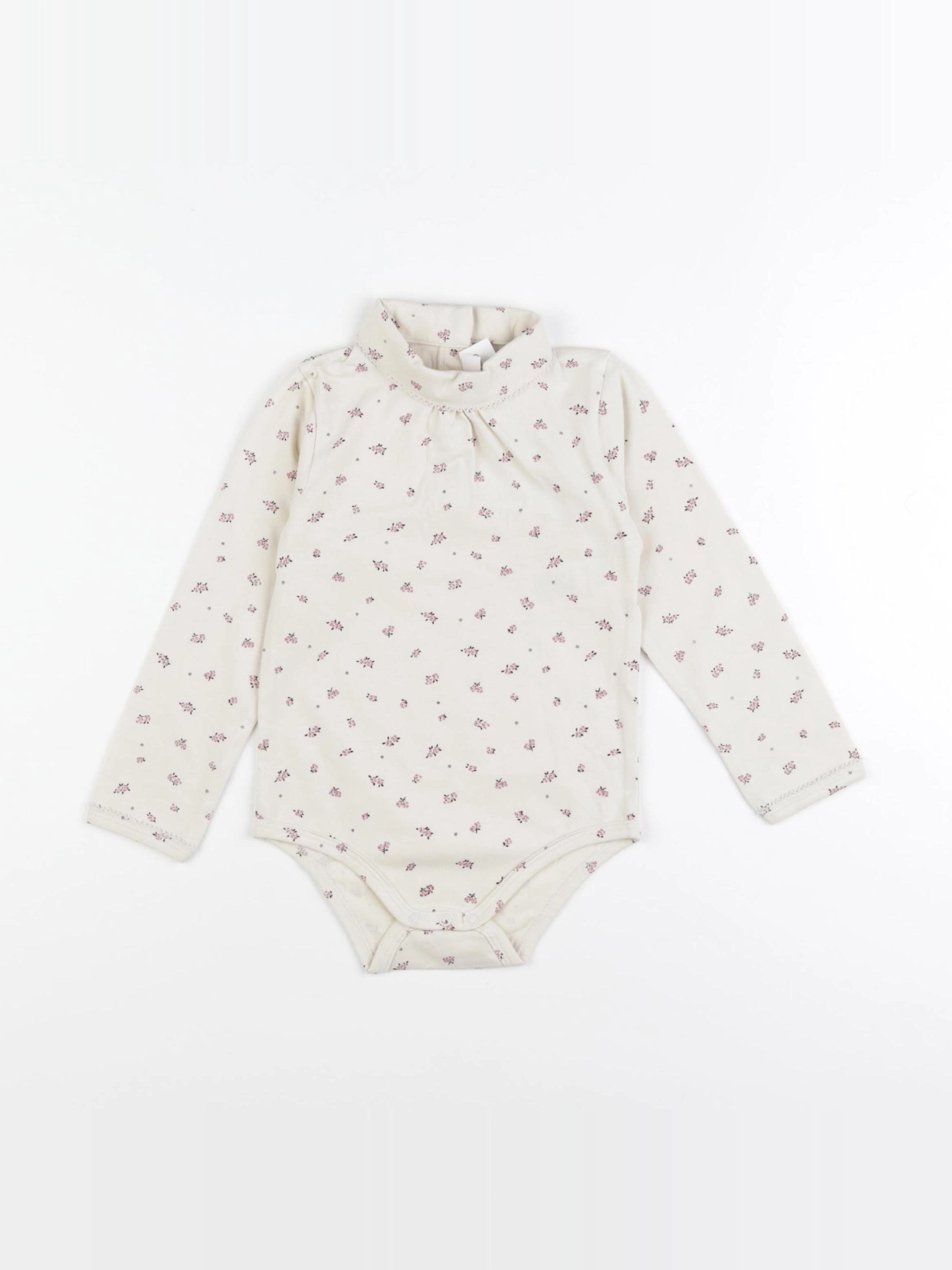 Vertbaudet - body à col beige - 36 mois