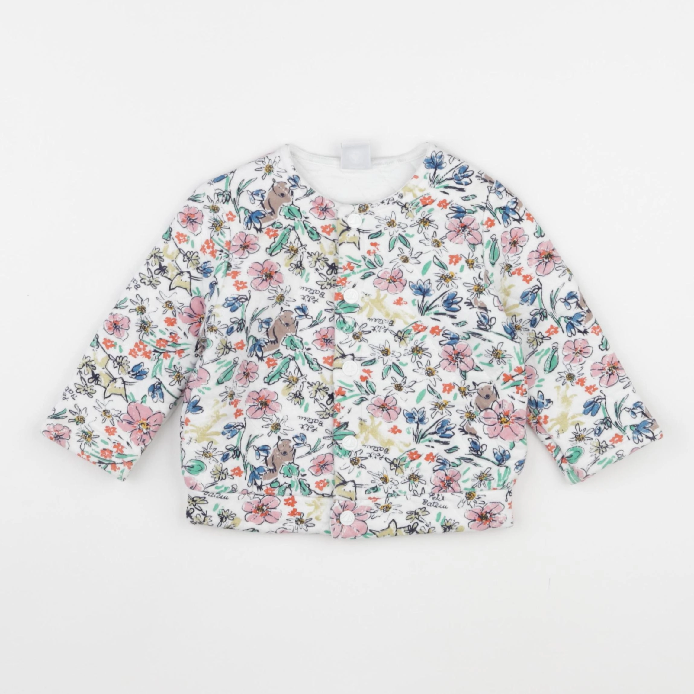 Petit Bateau - sweat multicolore - 18 mois