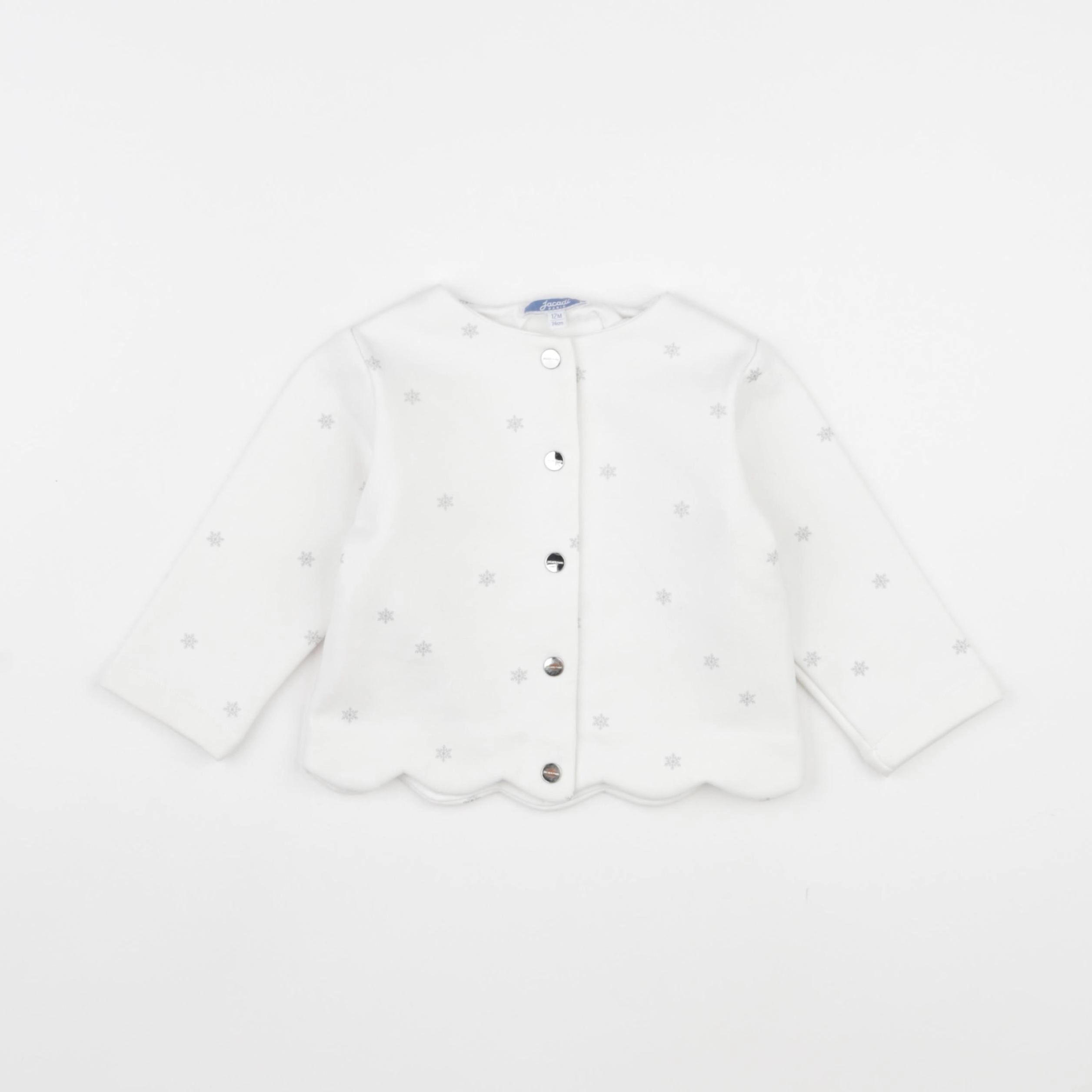 Jacadi - sweat blanc - 12 mois