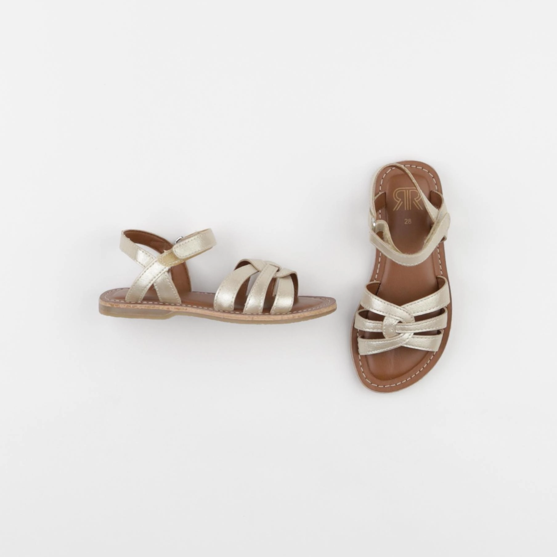 La Redoute - sandales beige, or - pointure 28