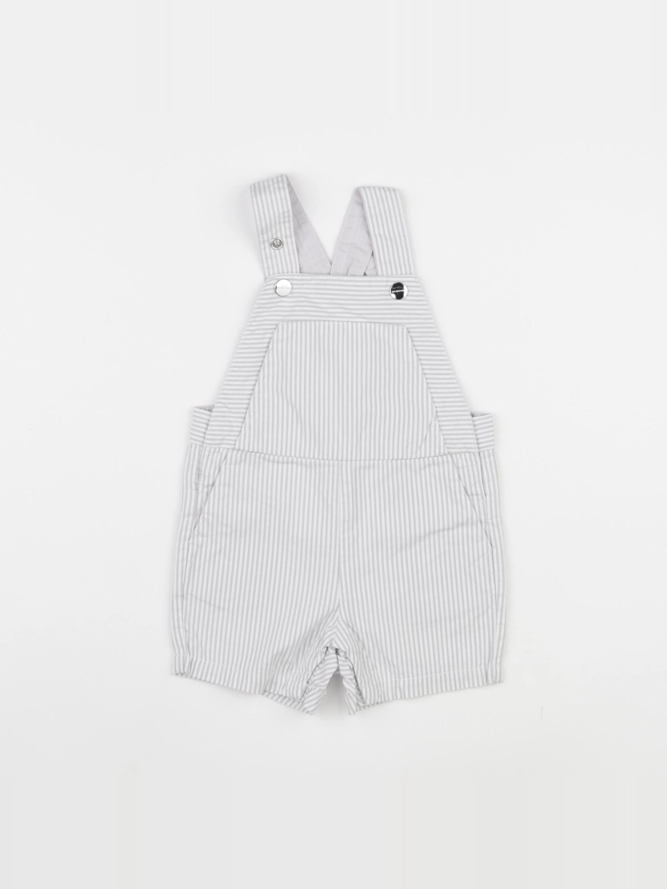 Jacadi - salopette blanc, gris - 12 mois