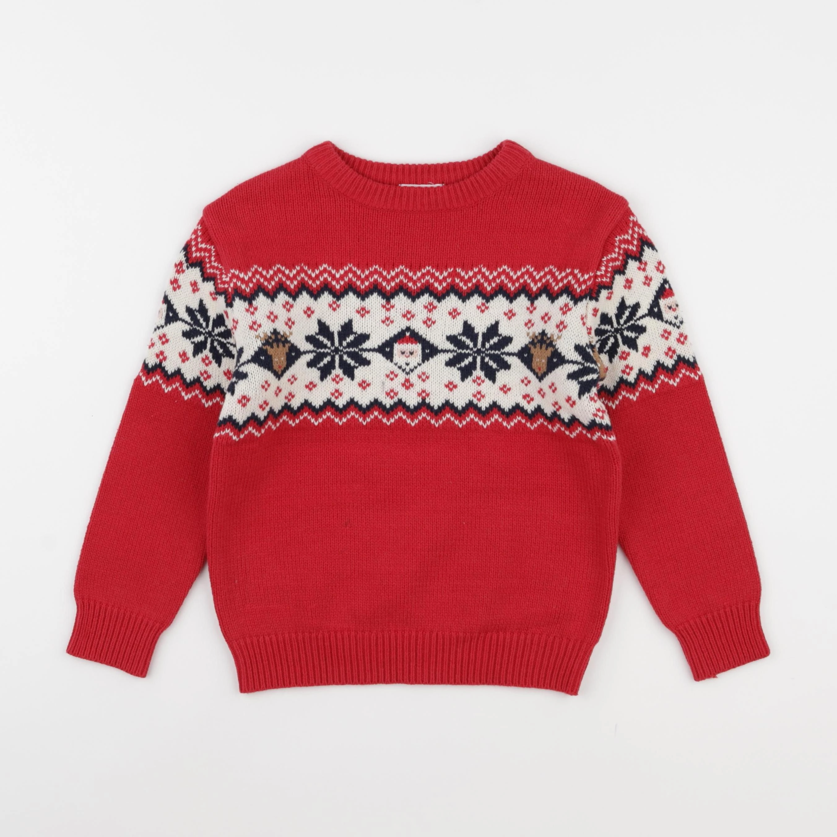 Vertbaudet - pull rouge - 6 ans