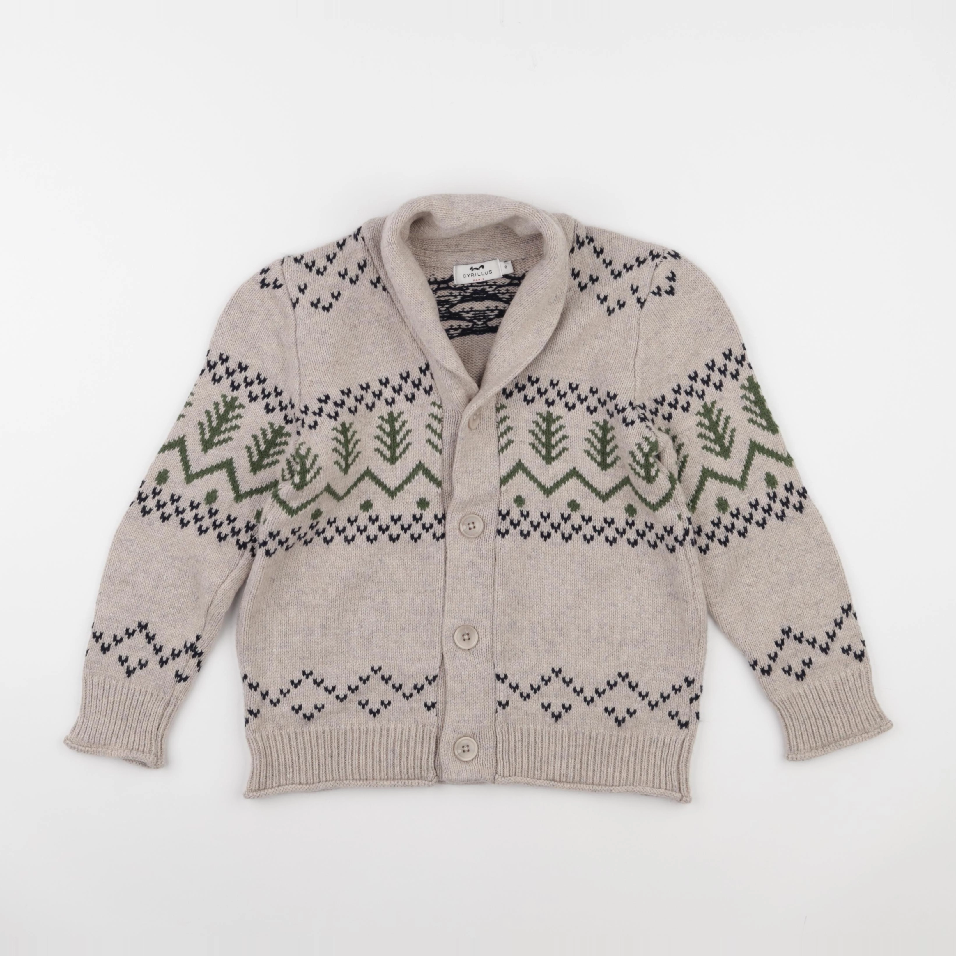 Cyrillus - gilet marron - 8 ans