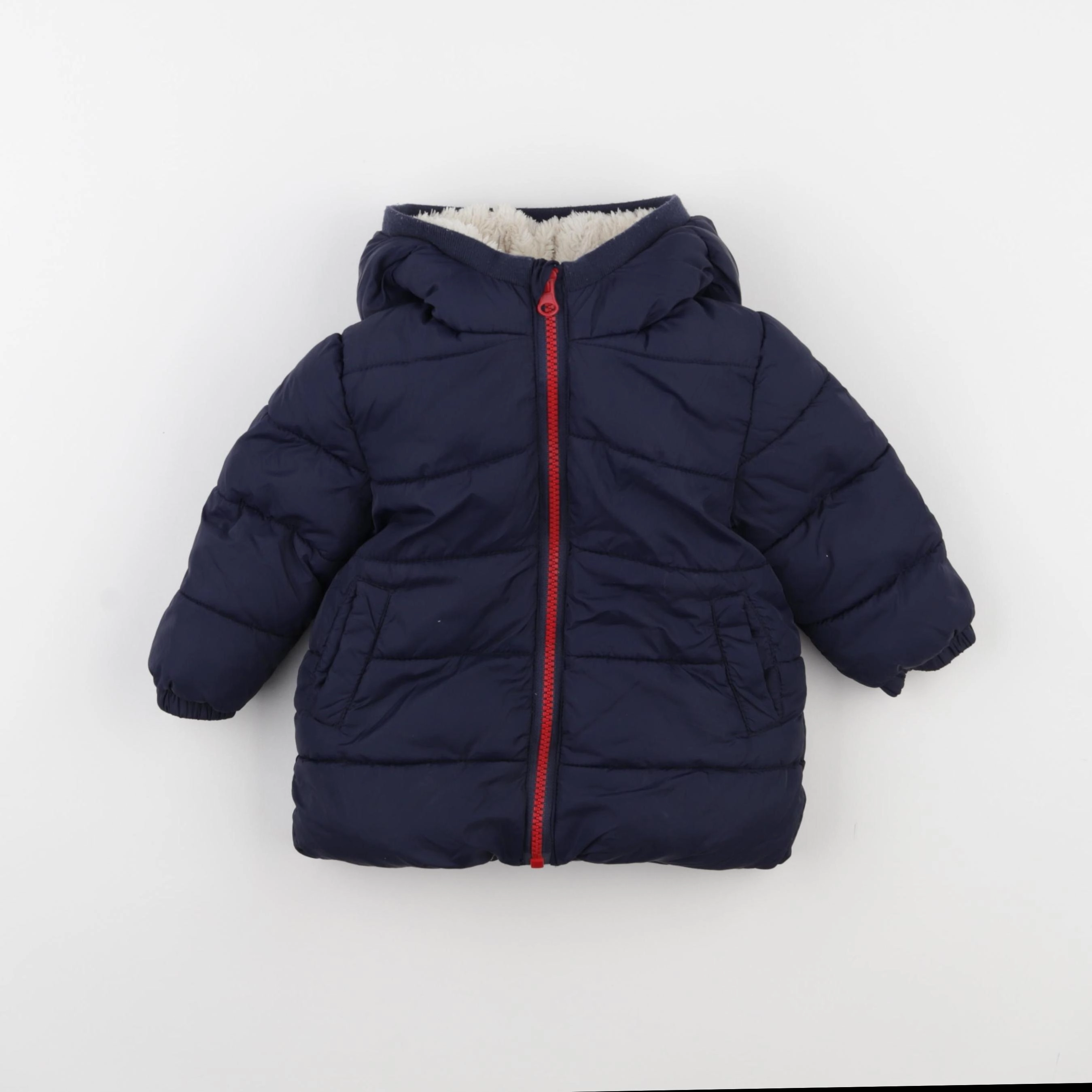 Boutchou - doudoune bleu - 12 mois