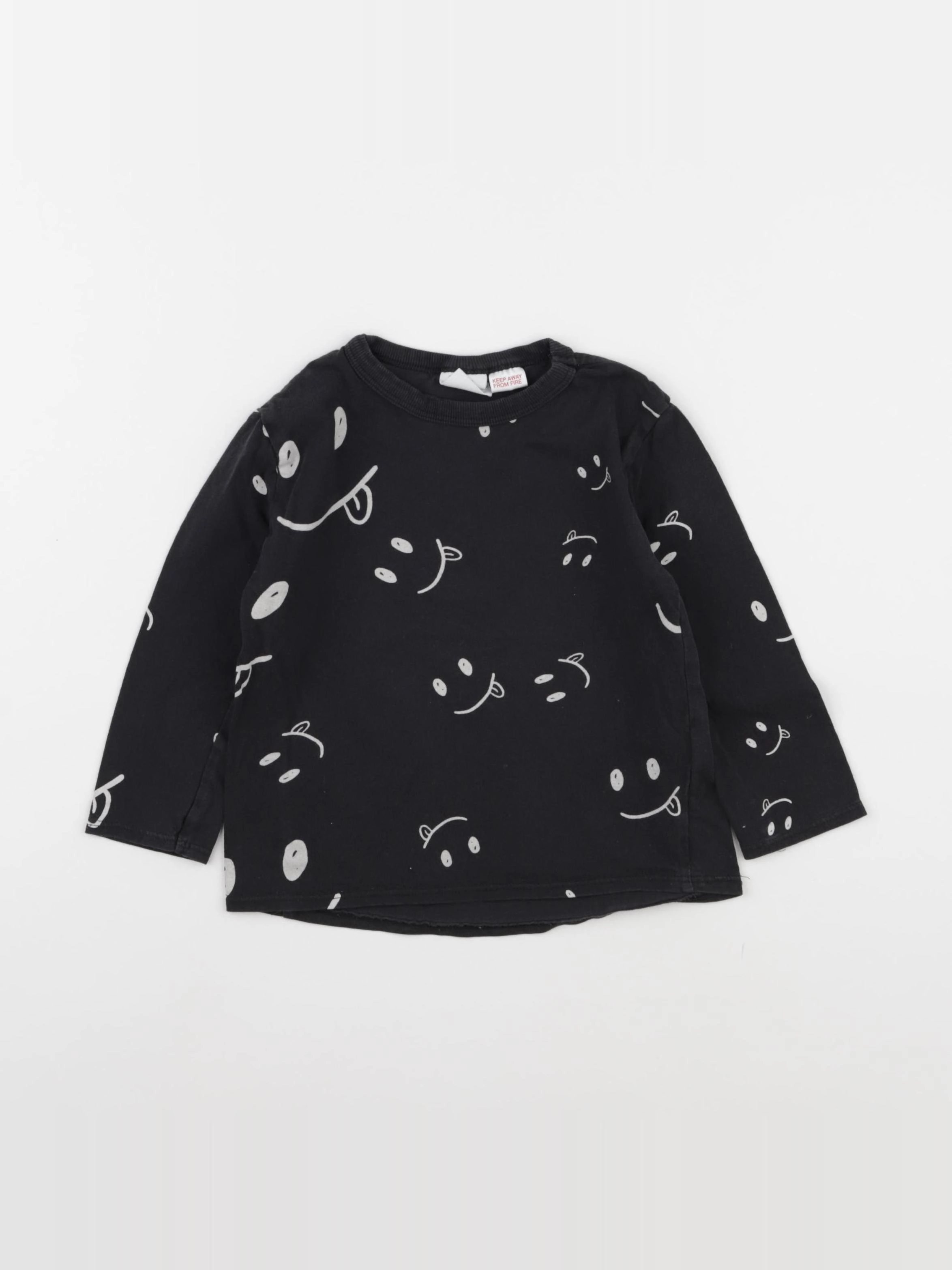 Zara - tee-shirt noir - 18/24 mois