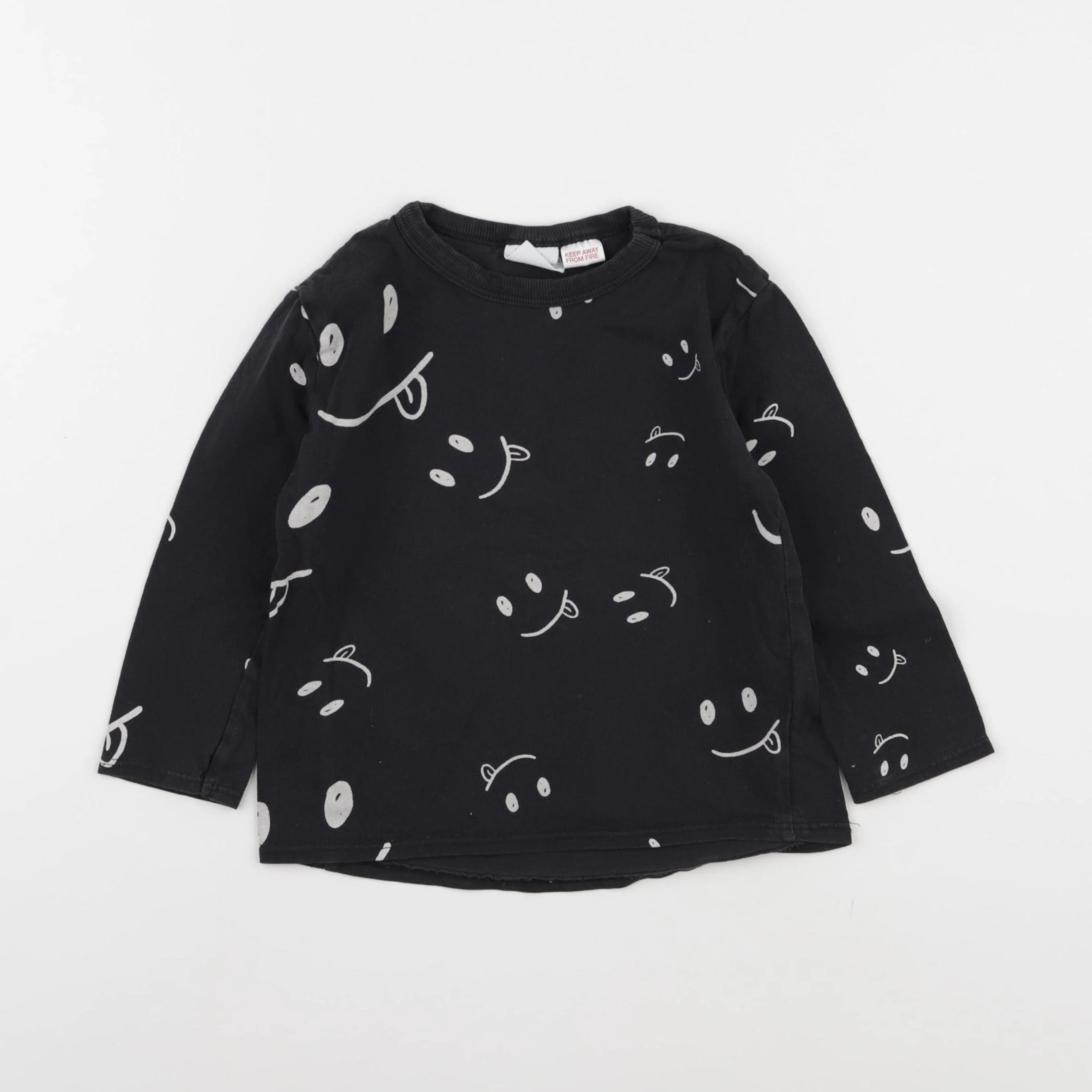 Zara - tee-shirt noir - 18/24 mois