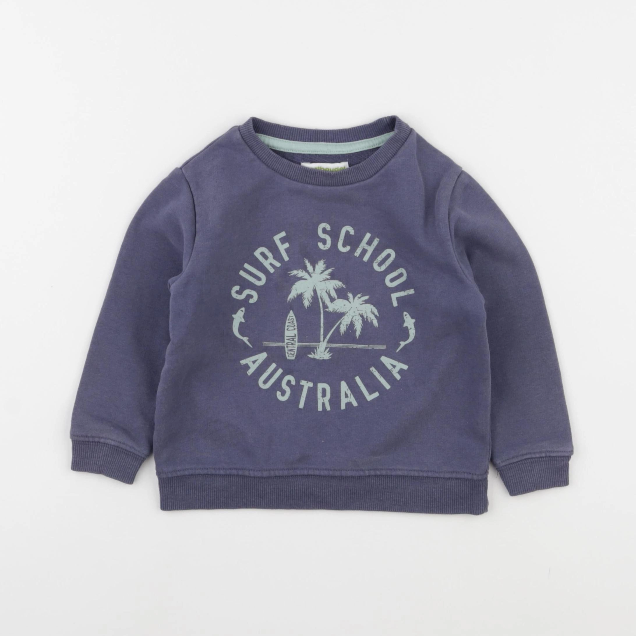Vertbaudet - sweat bleu - 2 ans