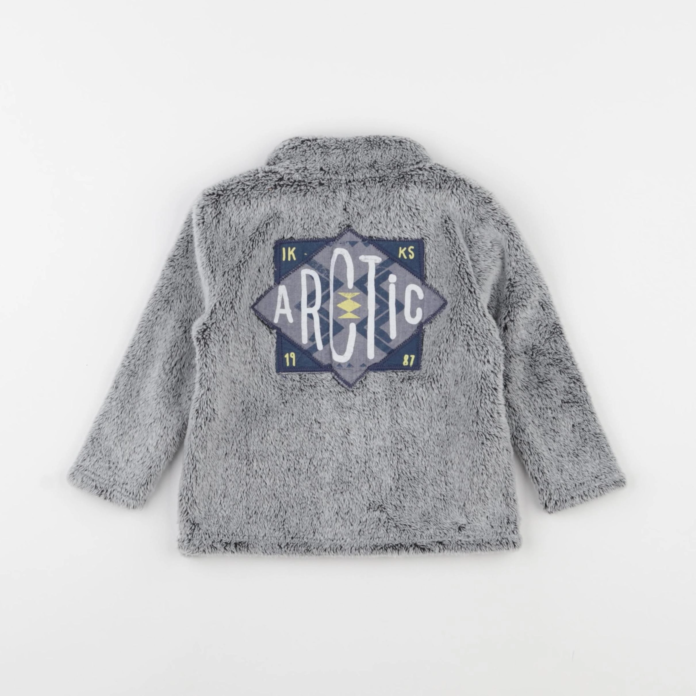 IKKS - polaire imprimé au dos gris - 18 mois