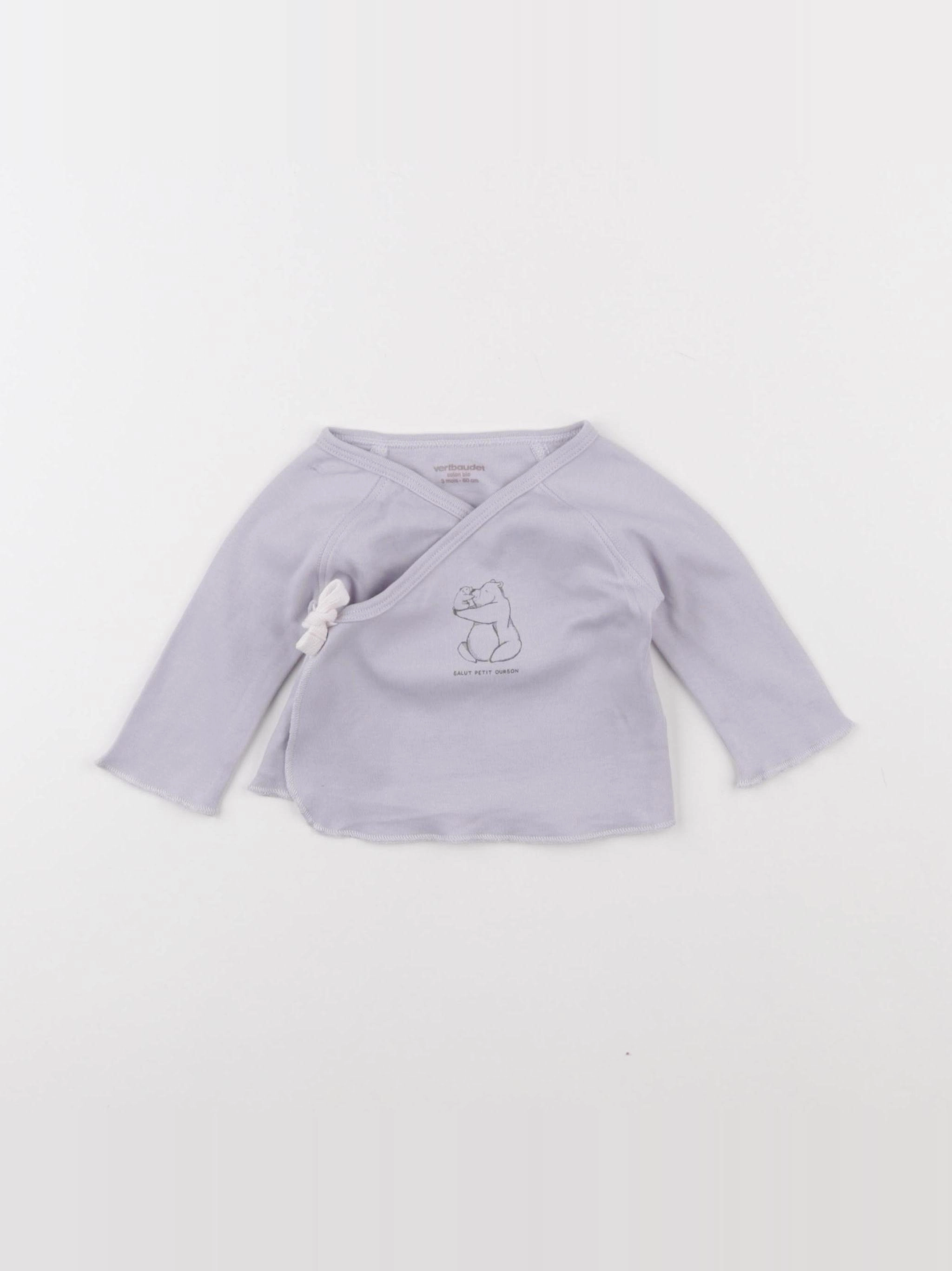 Vertbaudet - tee-shirt gris - 3 mois