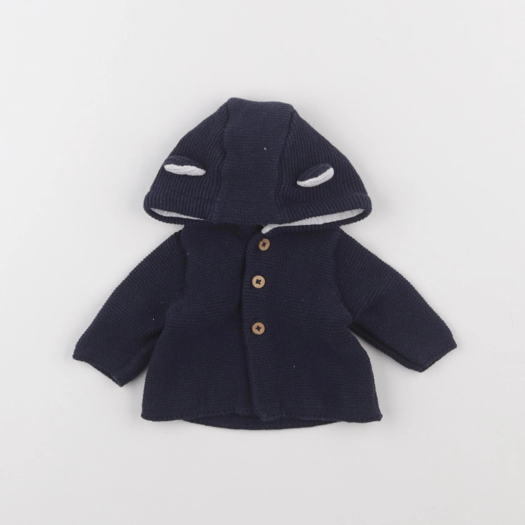 Vertbaudet - gilet bleu - 0 mois