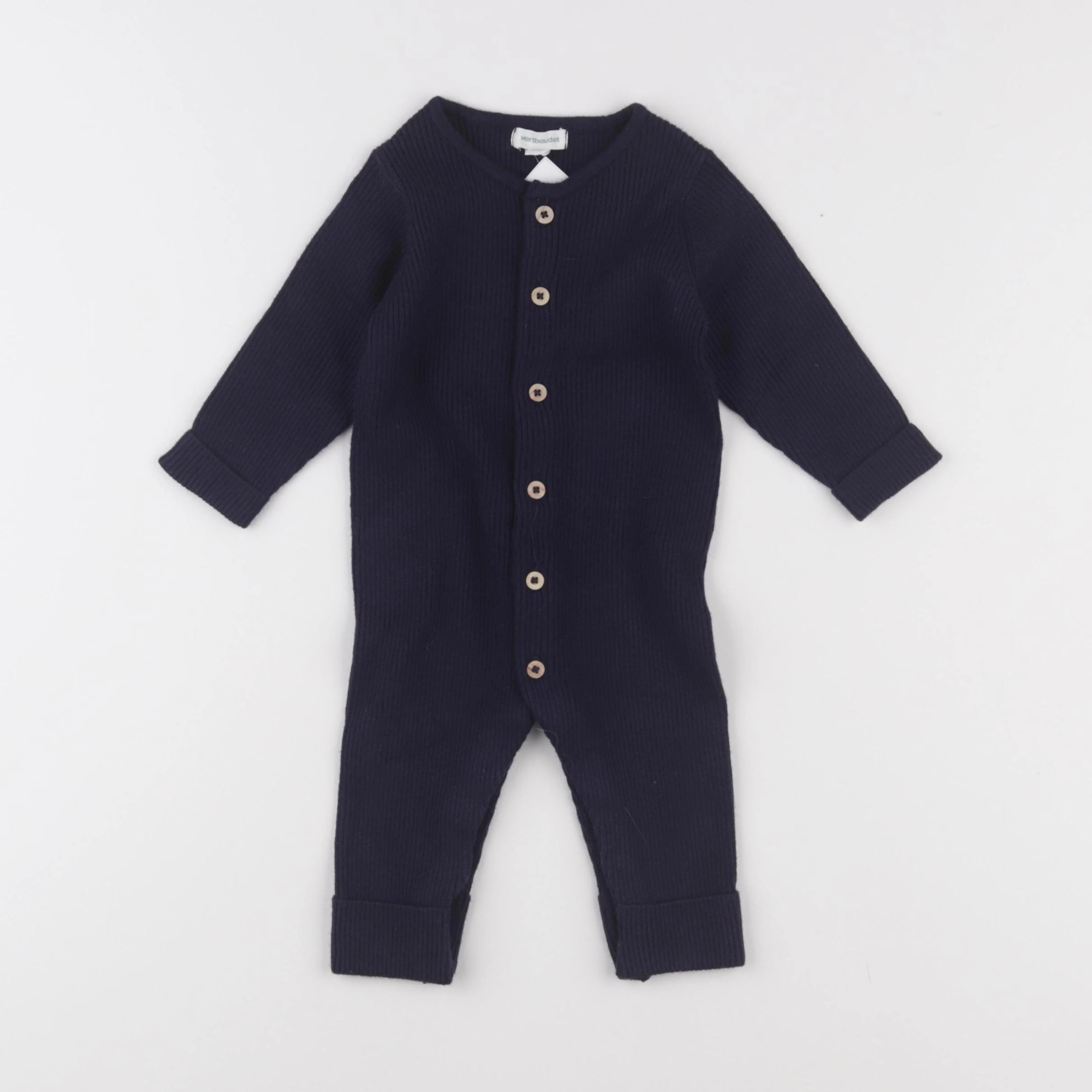 Vertbaudet - combinaison bleu - 6 mois