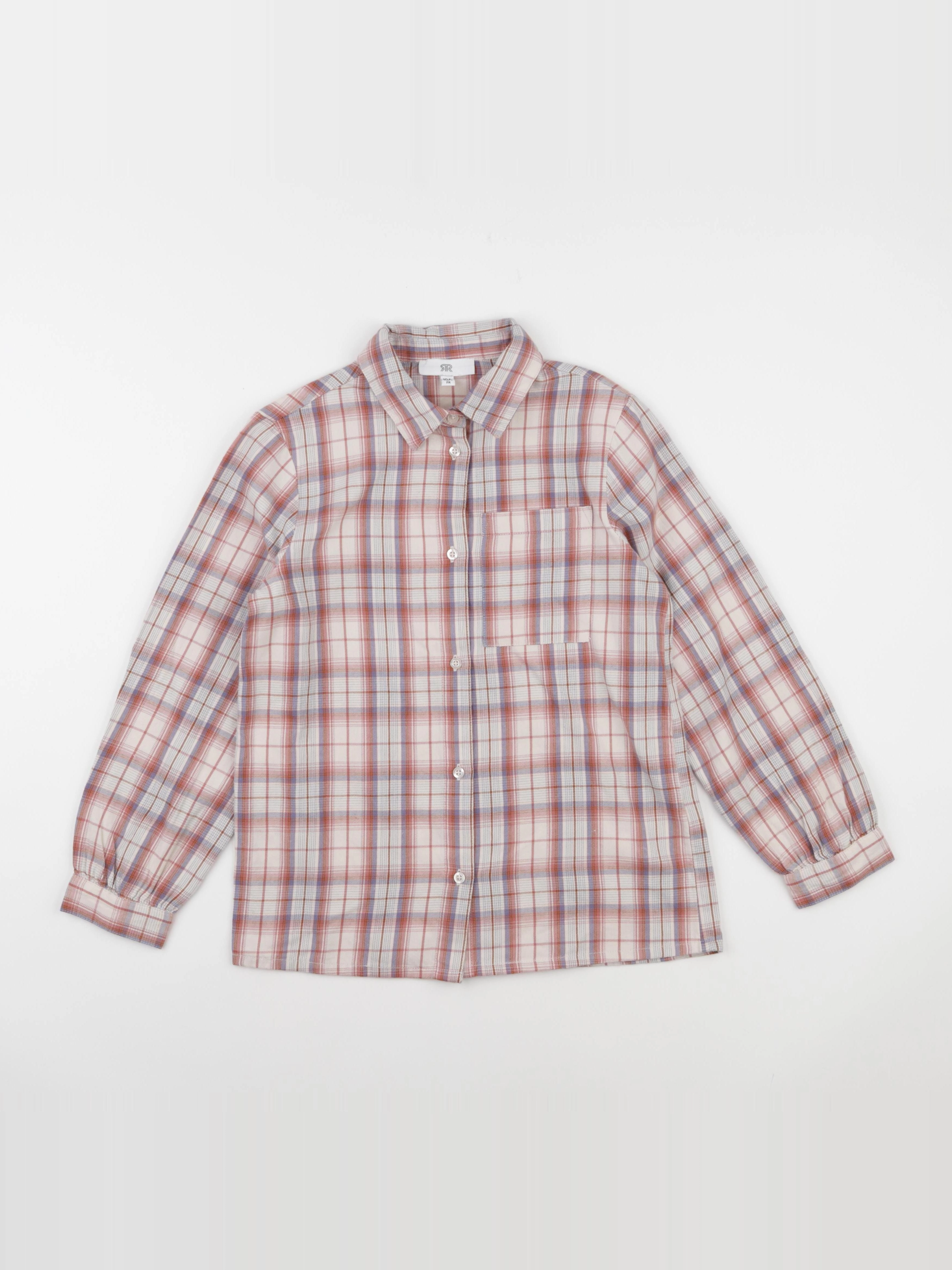 La Redoute - chemise blanc, rose - 10 ans