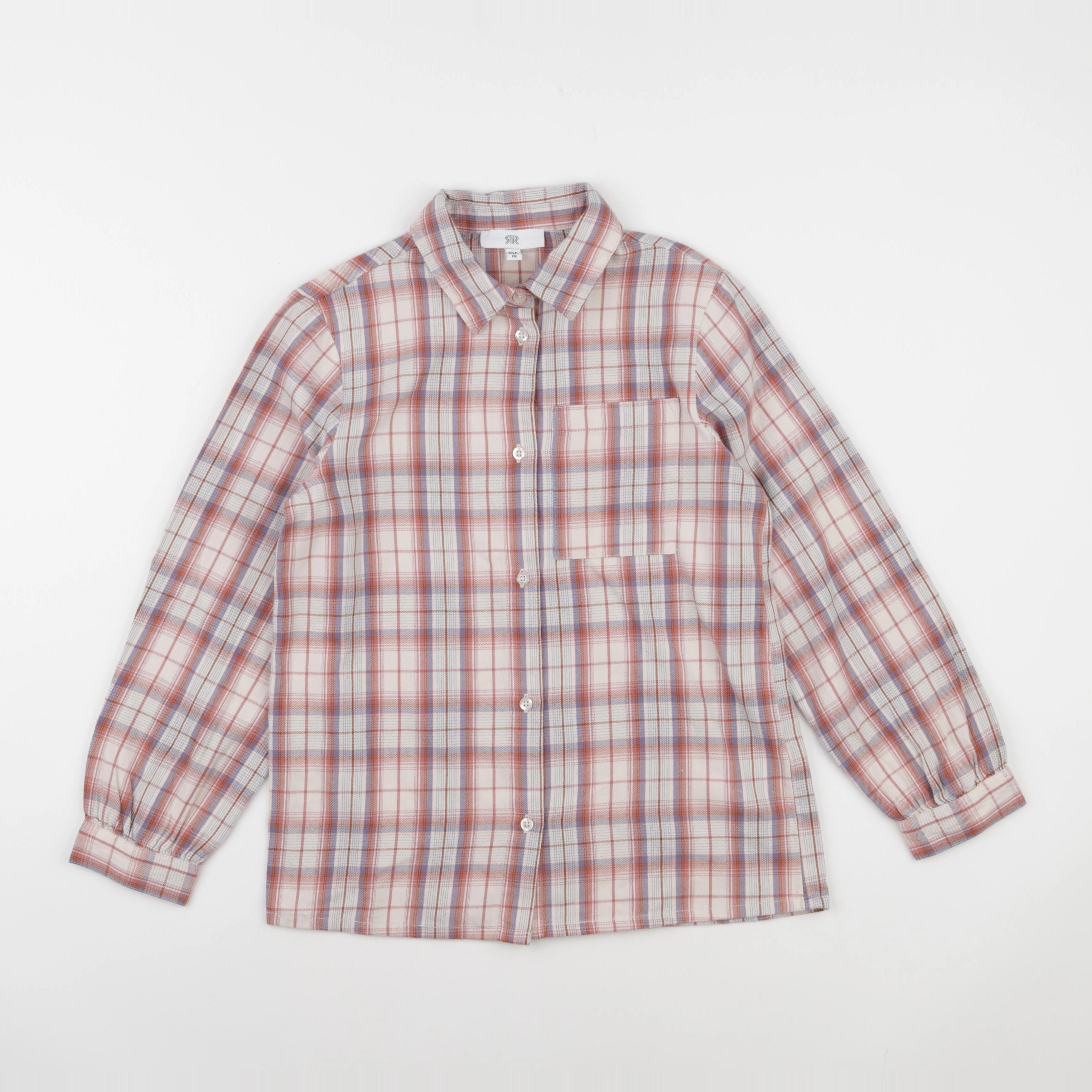 La Redoute - chemise blanc, rose - 10 ans