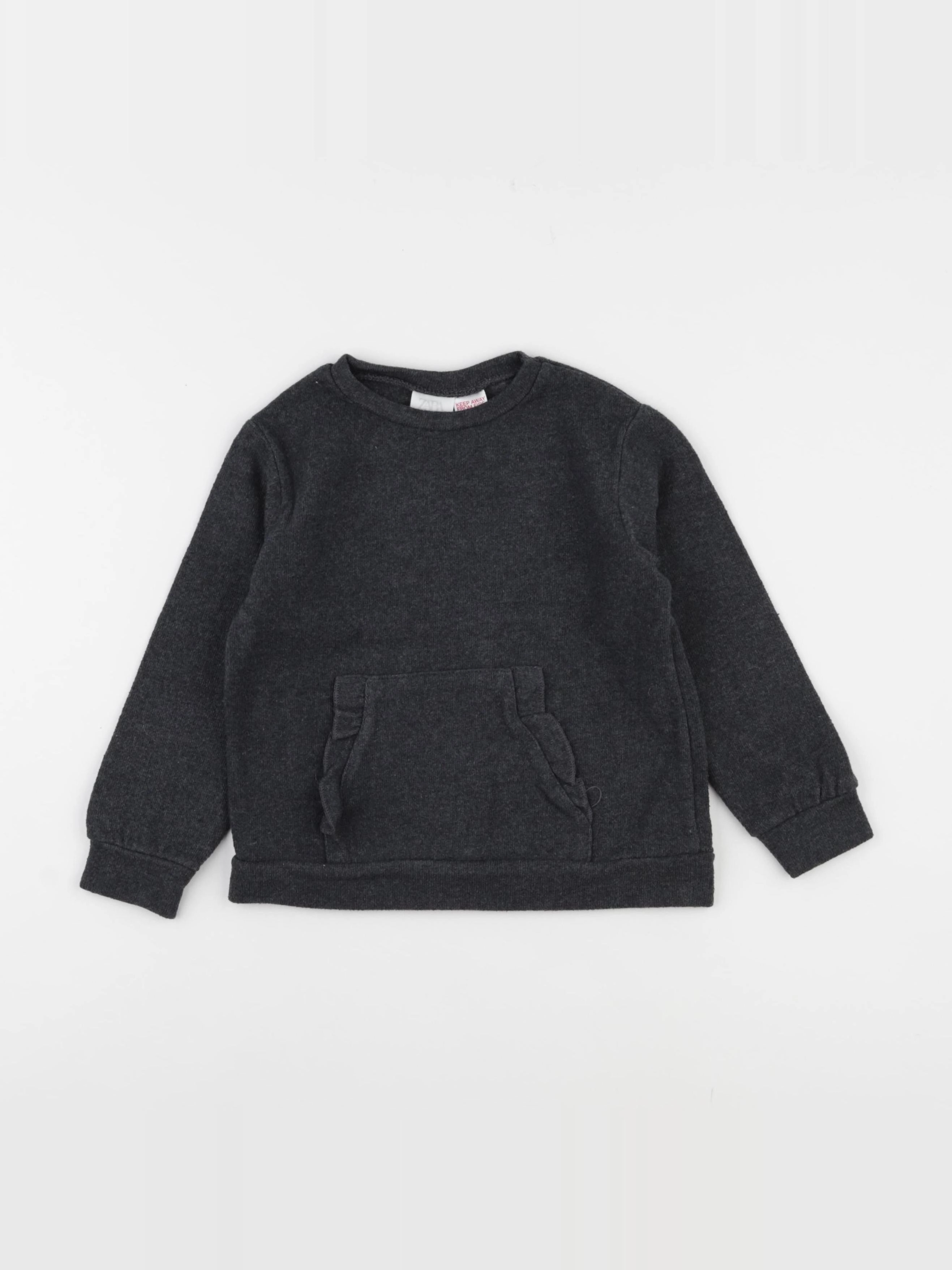 Zara - sweat gris - 2/3 ans