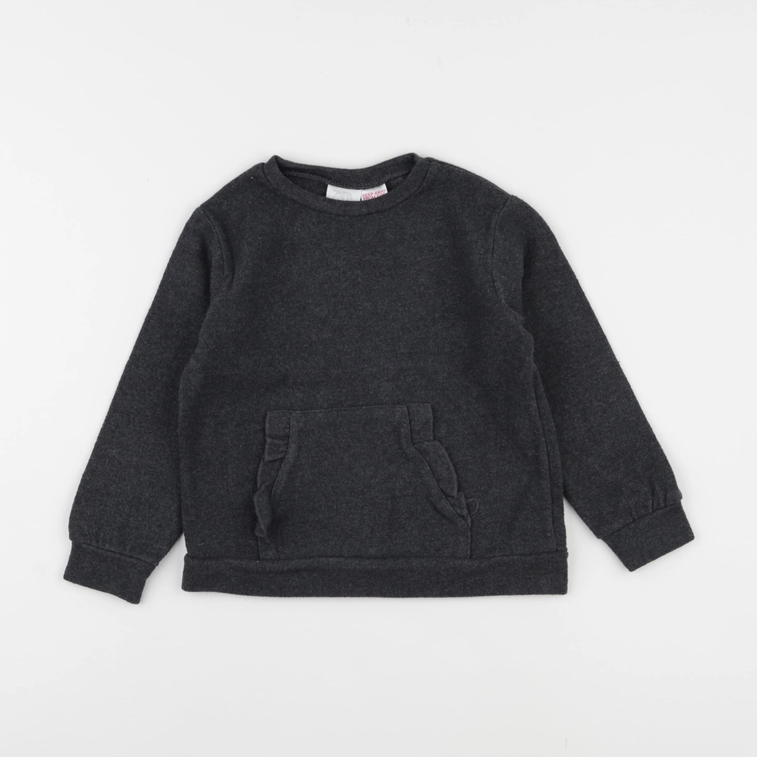 Zara - sweat gris - 2/3 ans