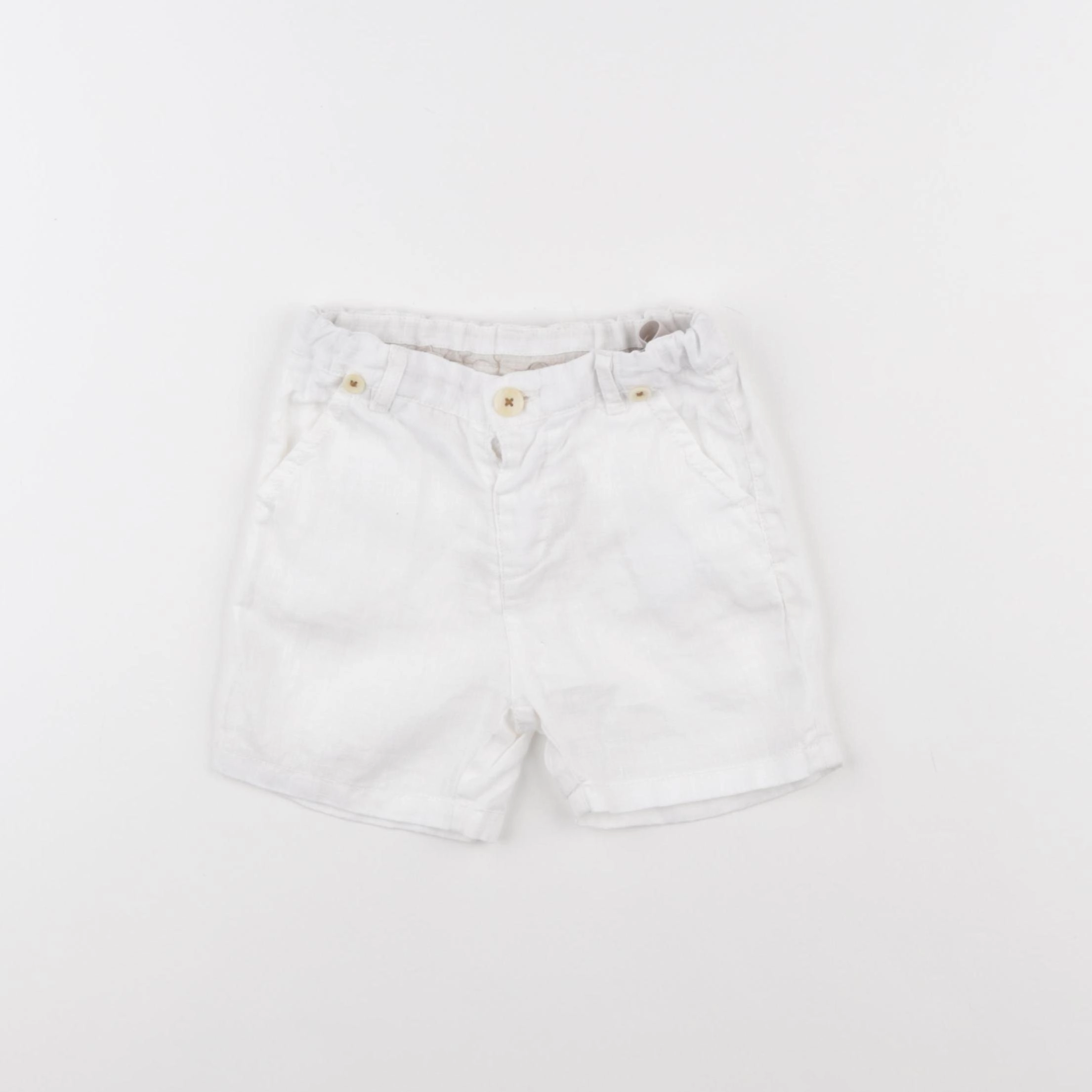 Zara - short blanc - 18/24 mois