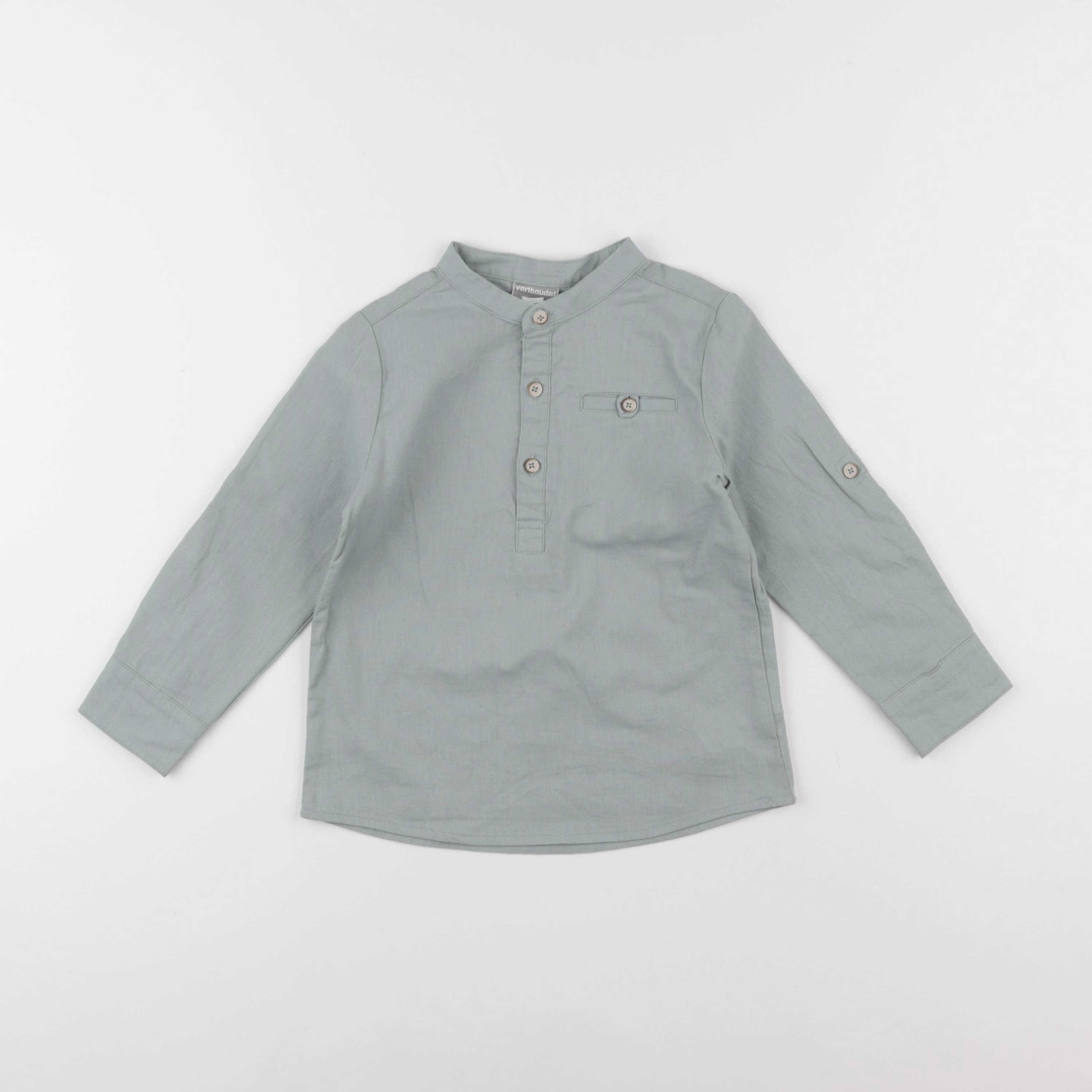 Vertbaudet - chemise vert - 4 ans