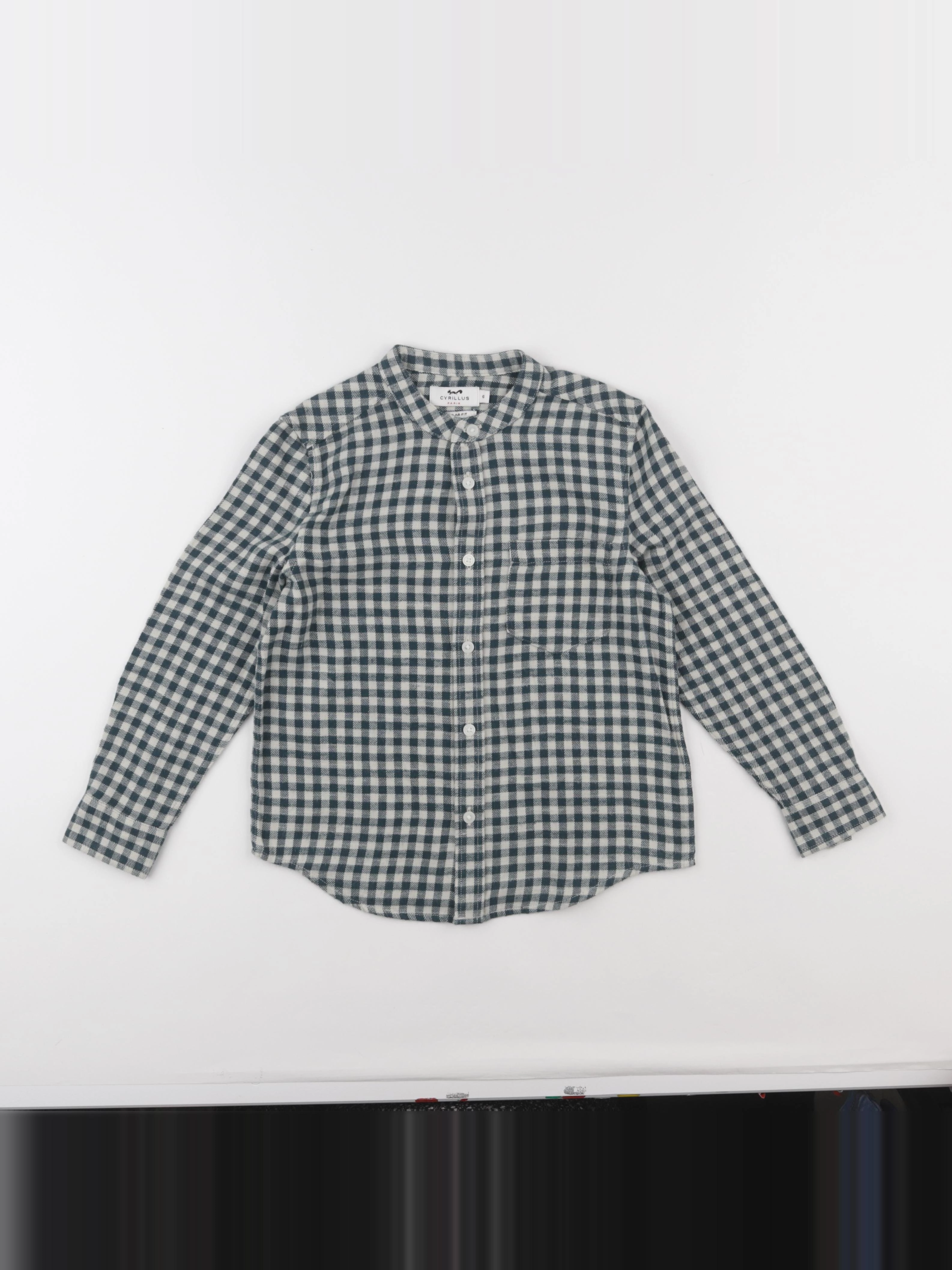 Cyrillus - chemise blanc, vert - 6 ans