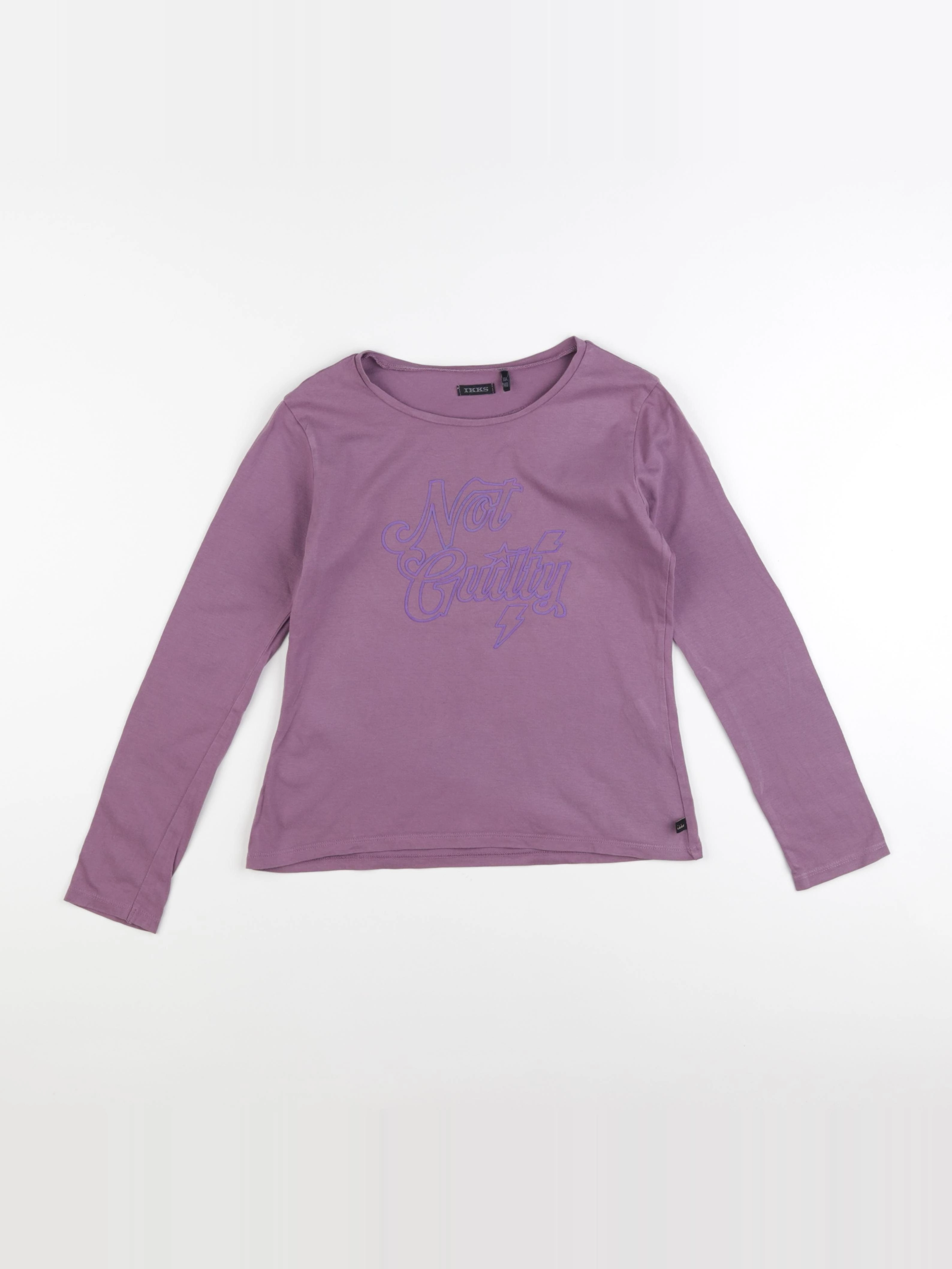 IKKS - tee-shirt violet - 10 ans