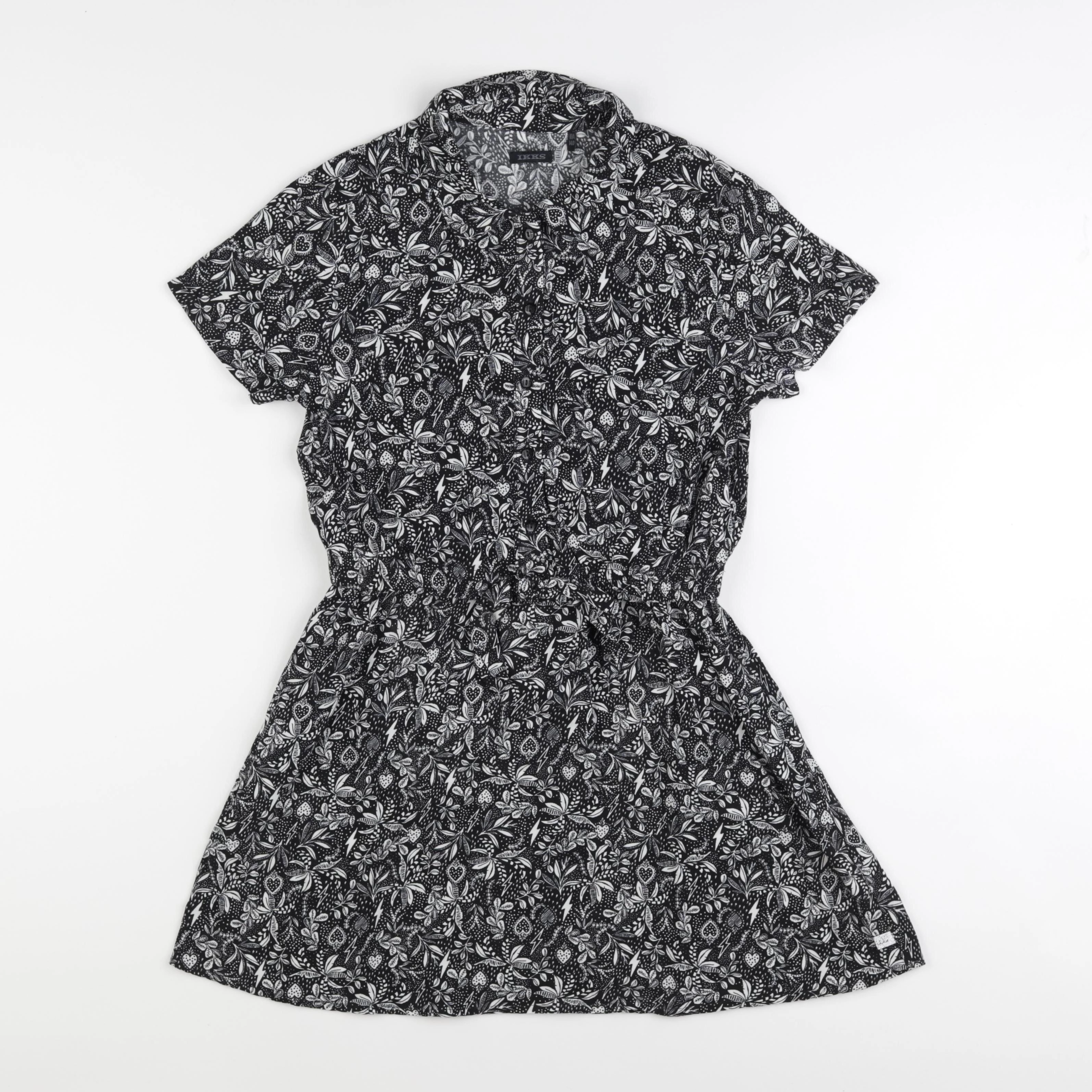 IKKS - robe noir - 10 ans