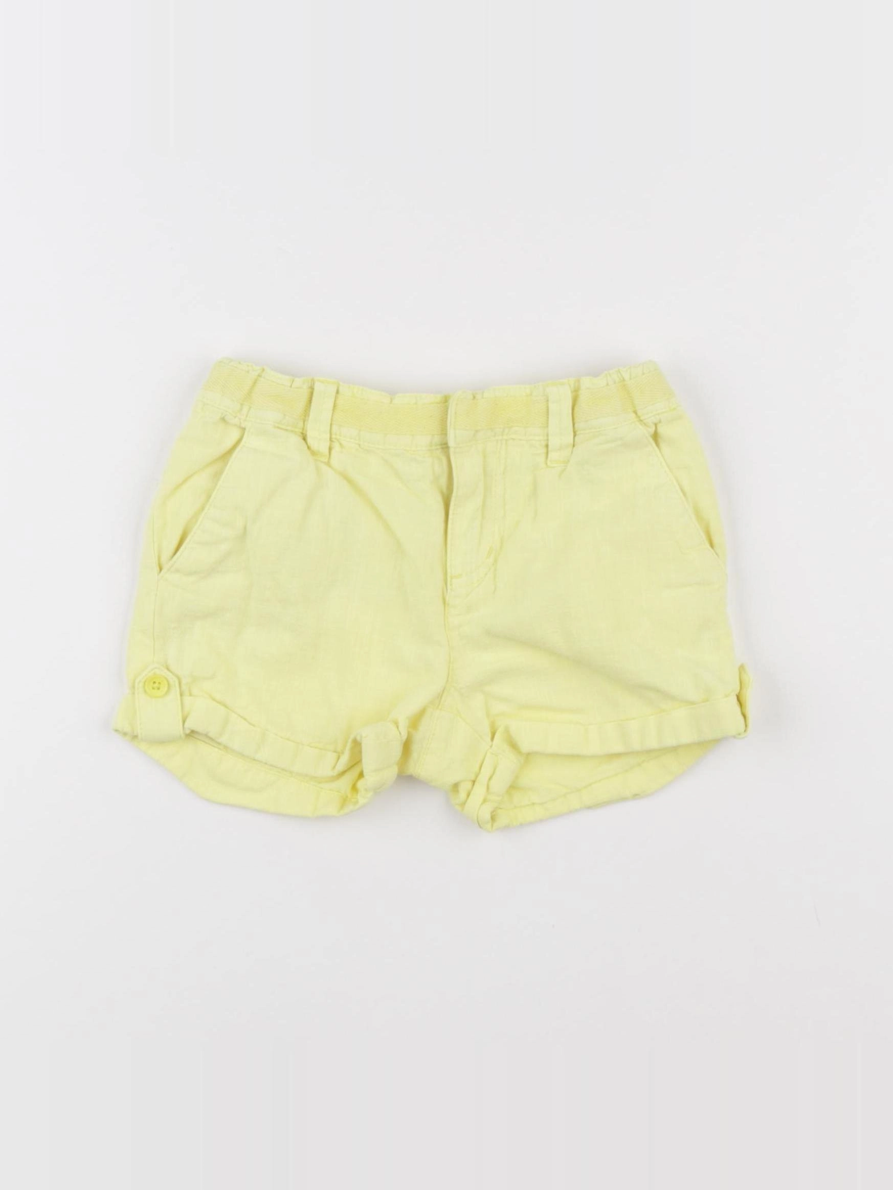 Carrément Beau - short jaune - 2 ans