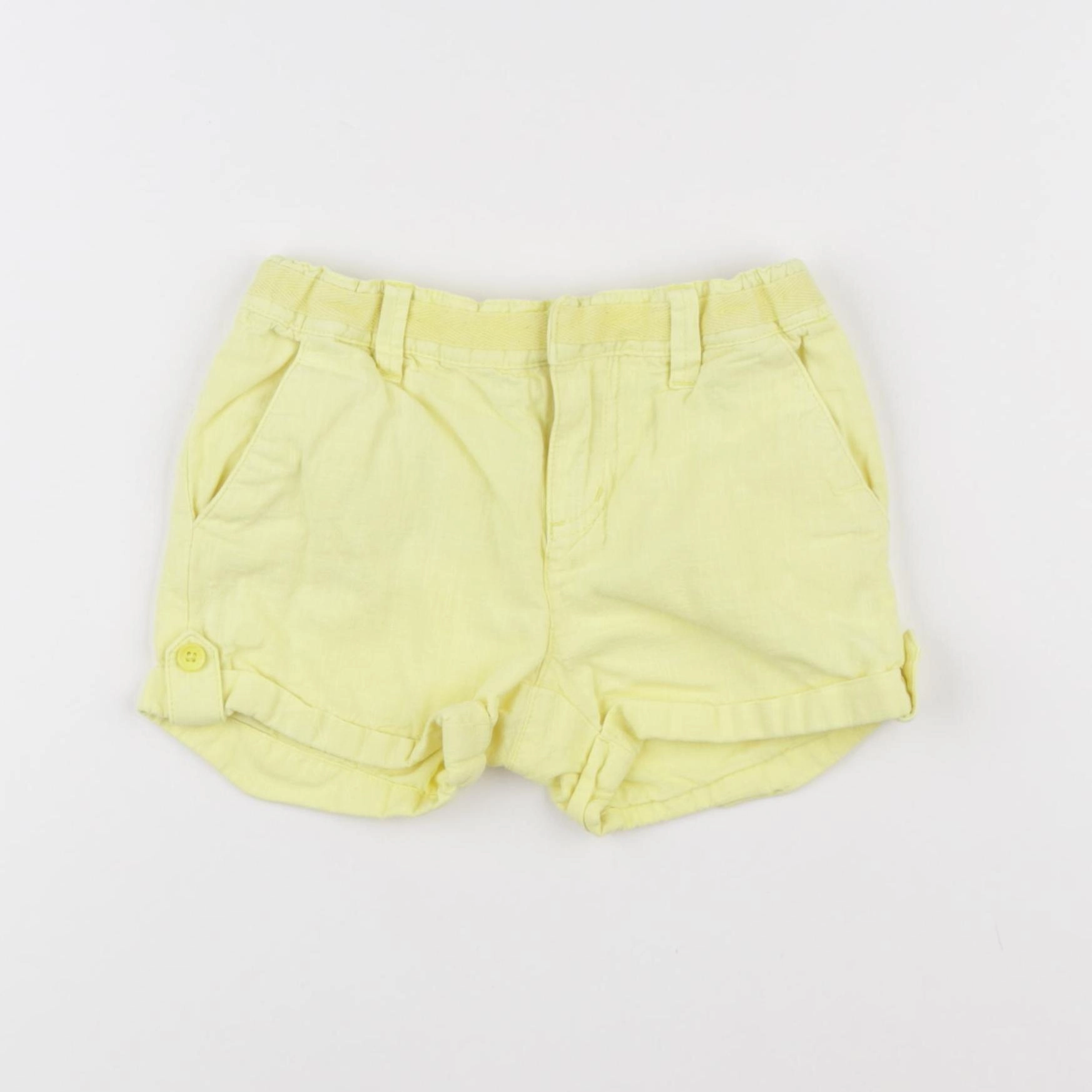 Carrément Beau - short jaune - 2 ans