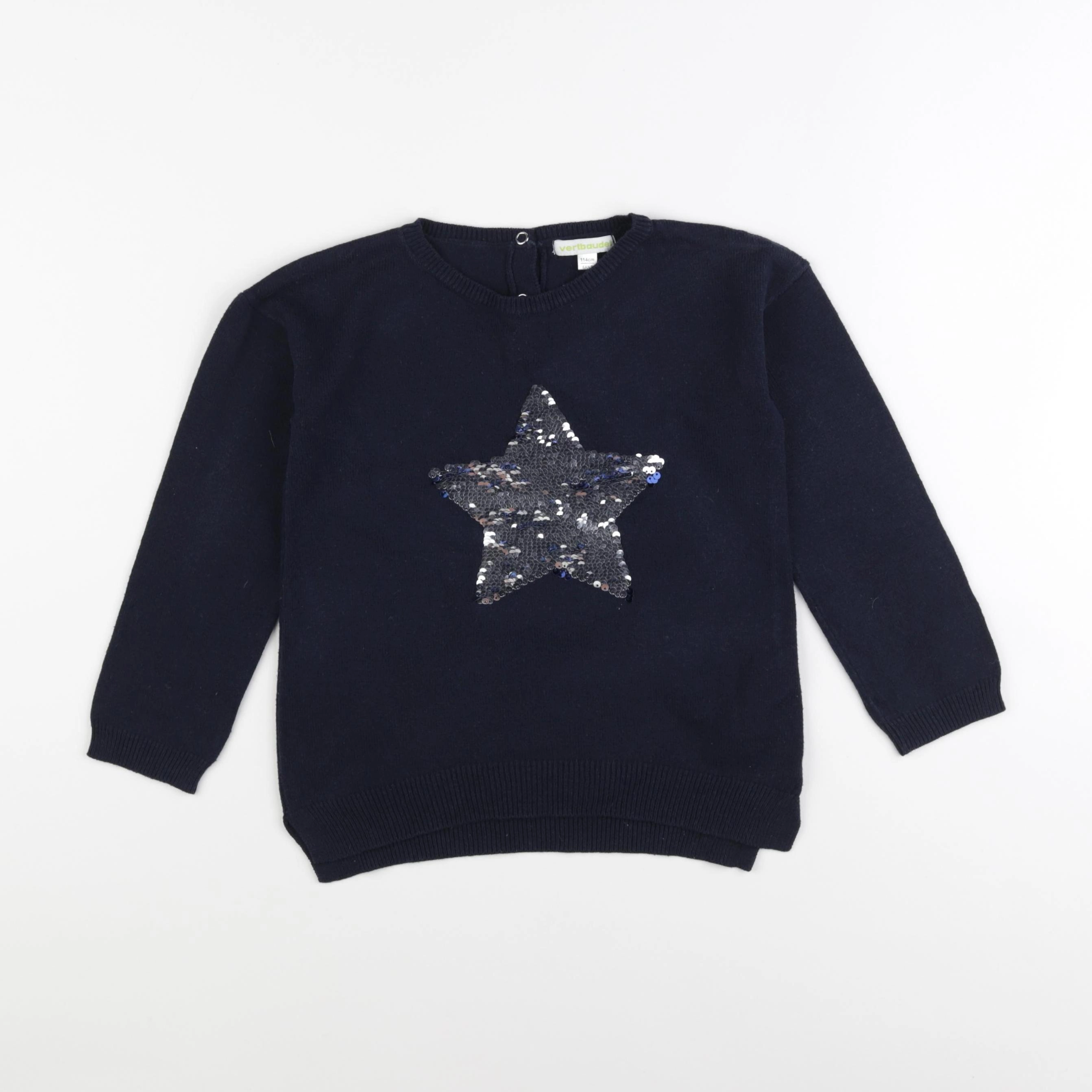 Vertbaudet - pull bleu - 6 ans